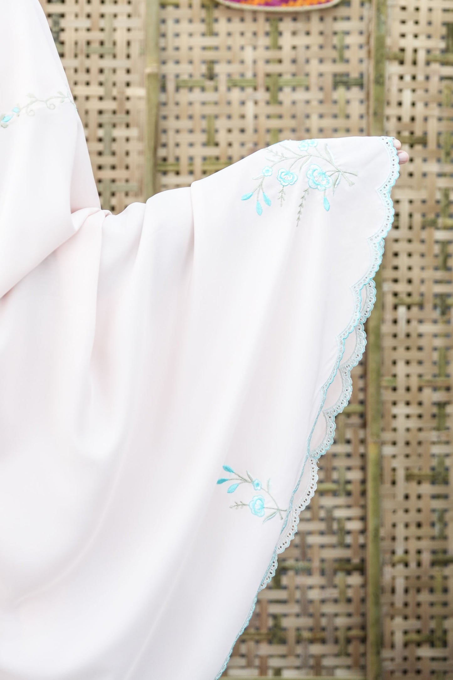 Anggun In Peach Prayer Wear