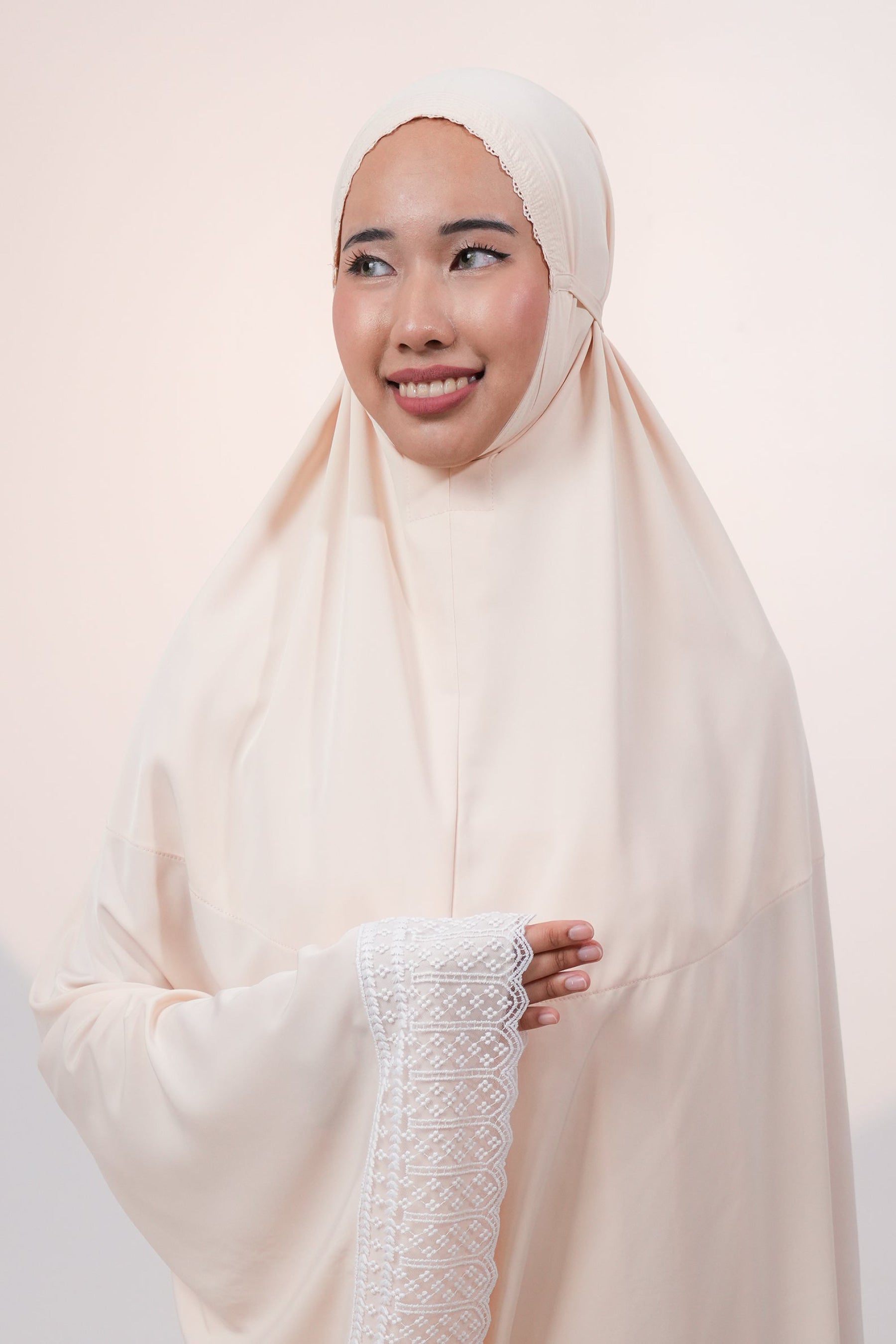 Dewdrops in Creme Brulee Prayer Wear