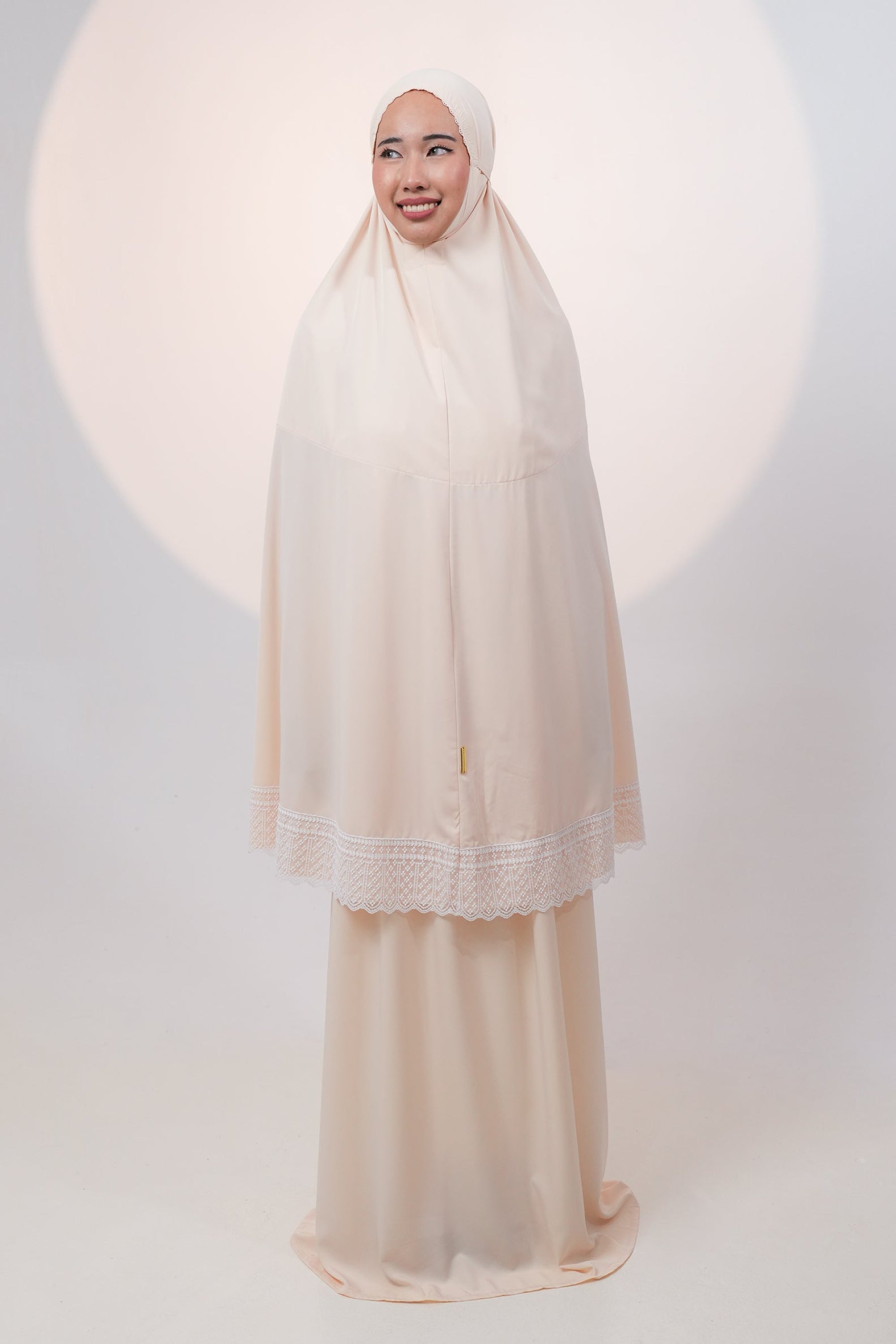 Dewdrops in Creme Brulee Prayer Wear