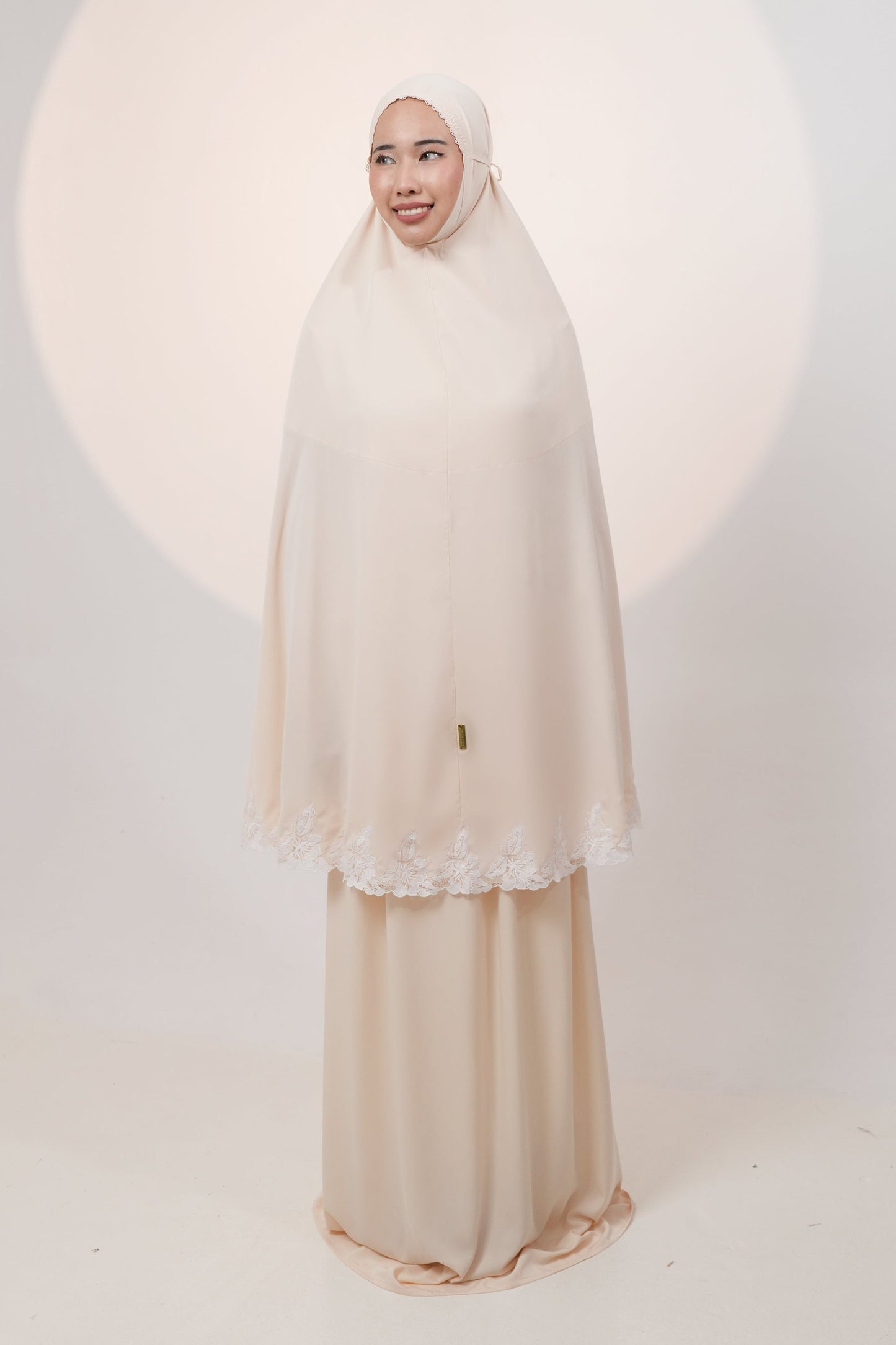 Lace Petals in Buttermilk Prayer Wear