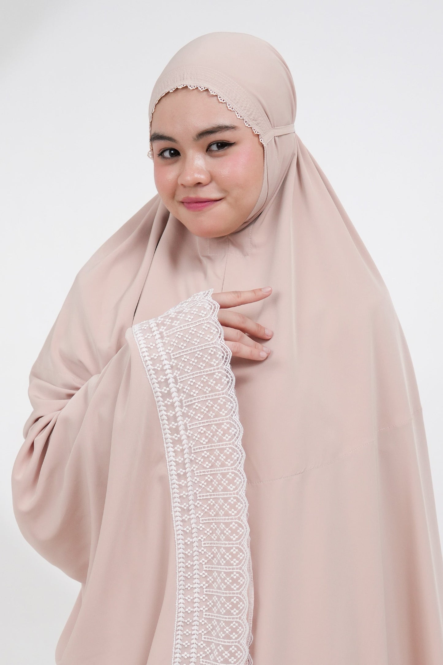 Dewdrops in Milk Tea Prayer Wear