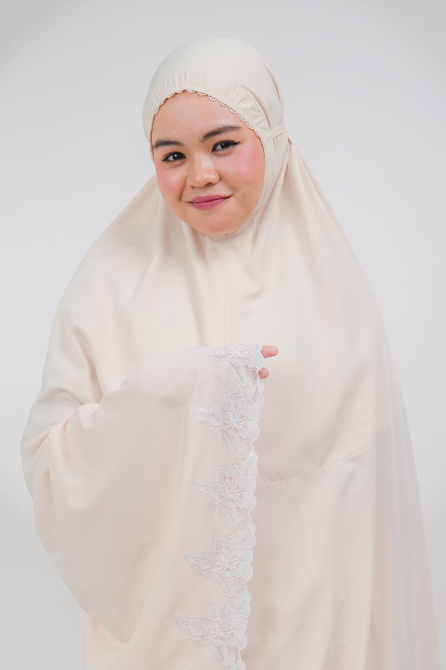 Lace Petals in Creme Brulee Prayer Wear