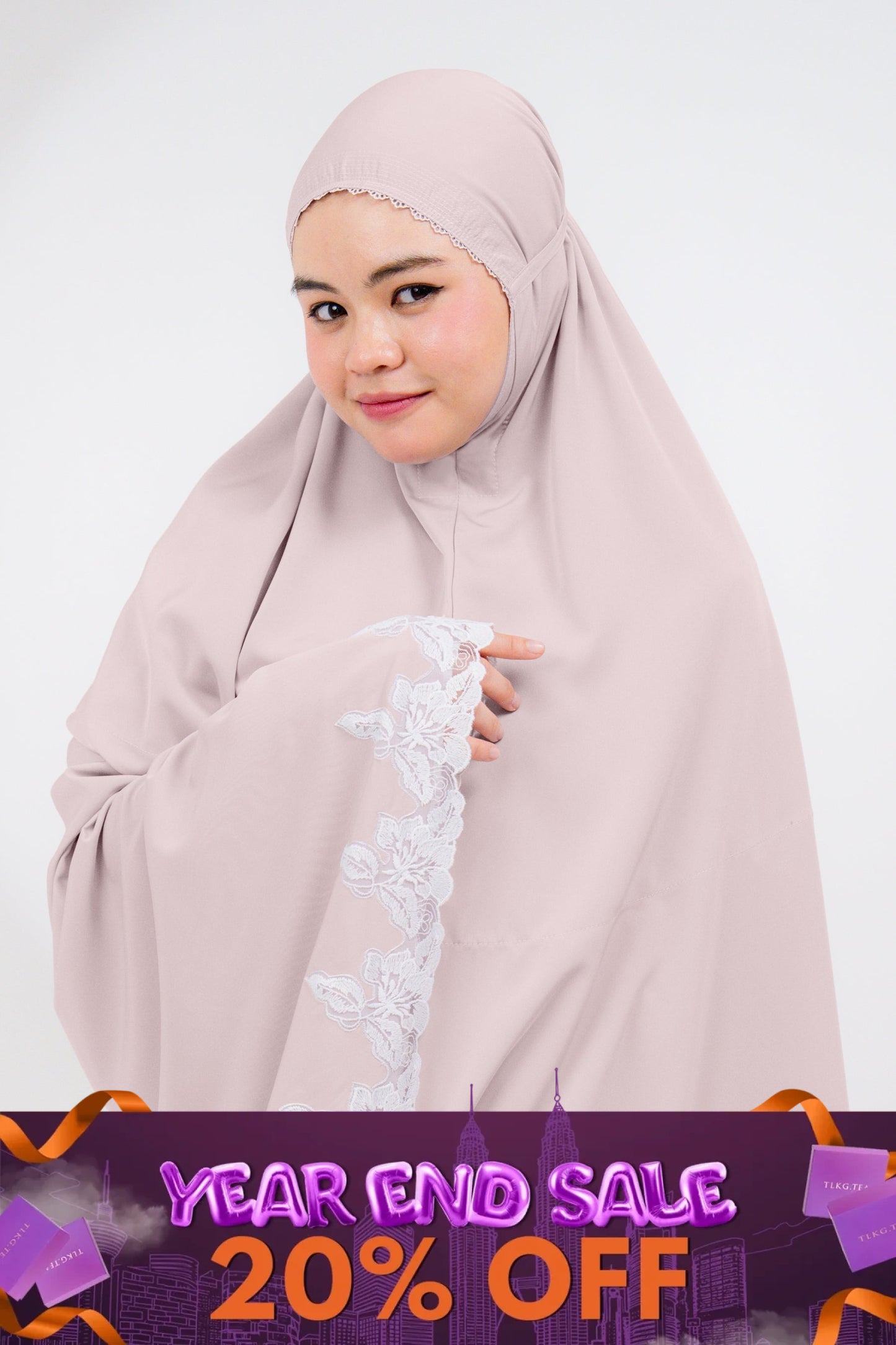 Lace Petals In Pink Lemonade Prayer Wear