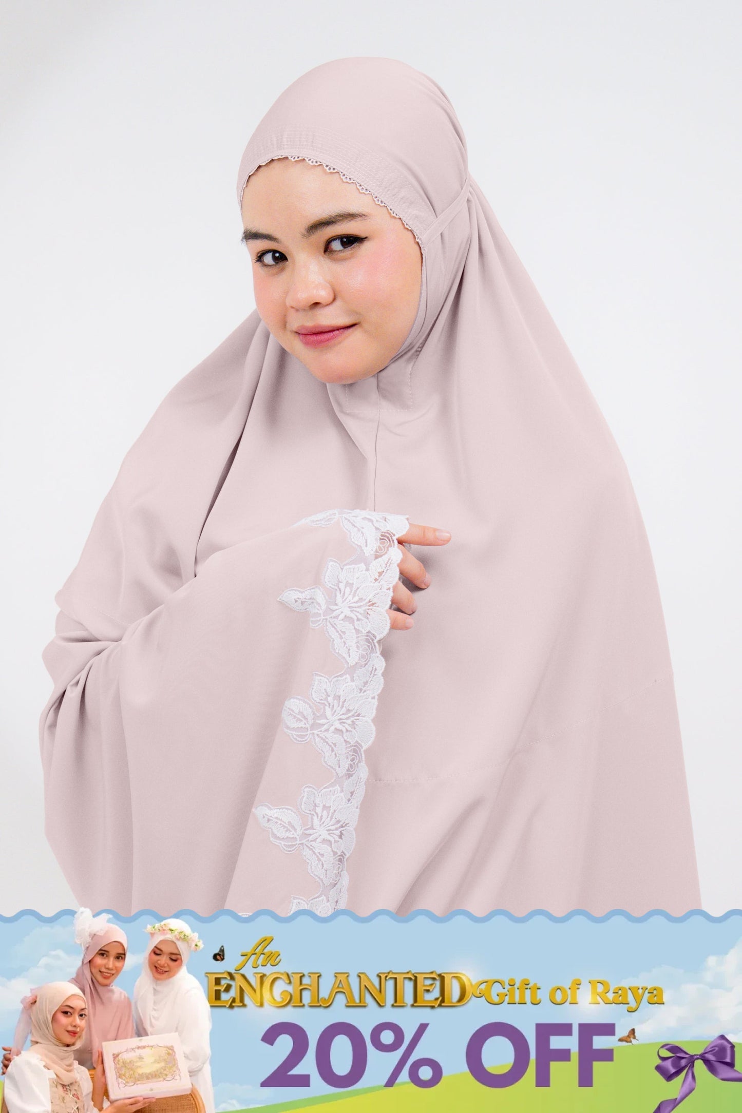 Lace Petals In Pink Lemonade Prayer Wear