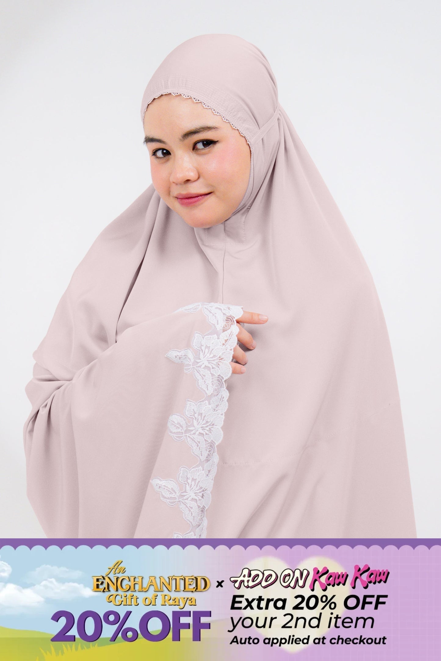 Lace Petals In Pink Lemonade Prayer Wear