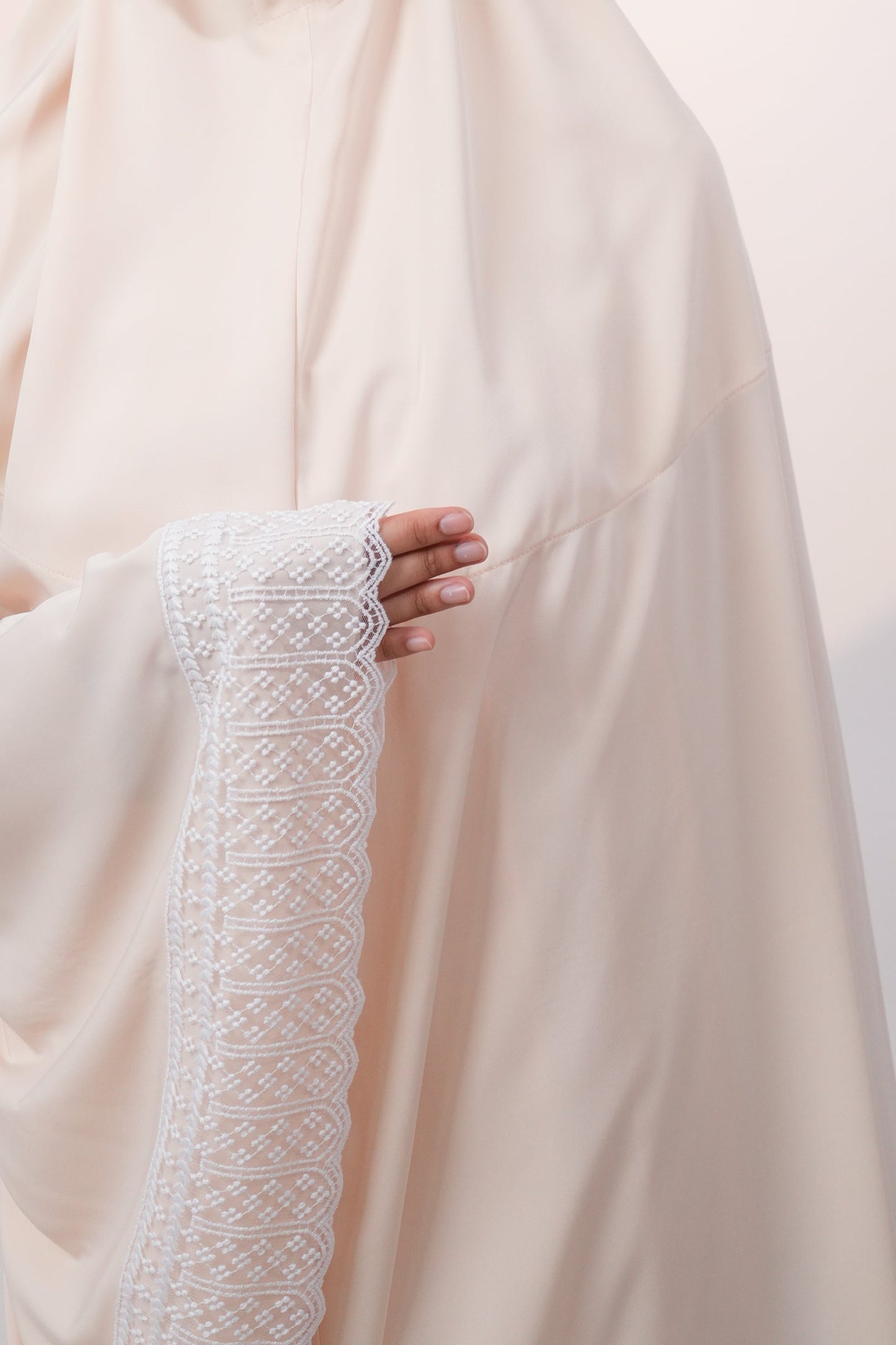 Dewdrops in Creme Brulee Prayer Wear
