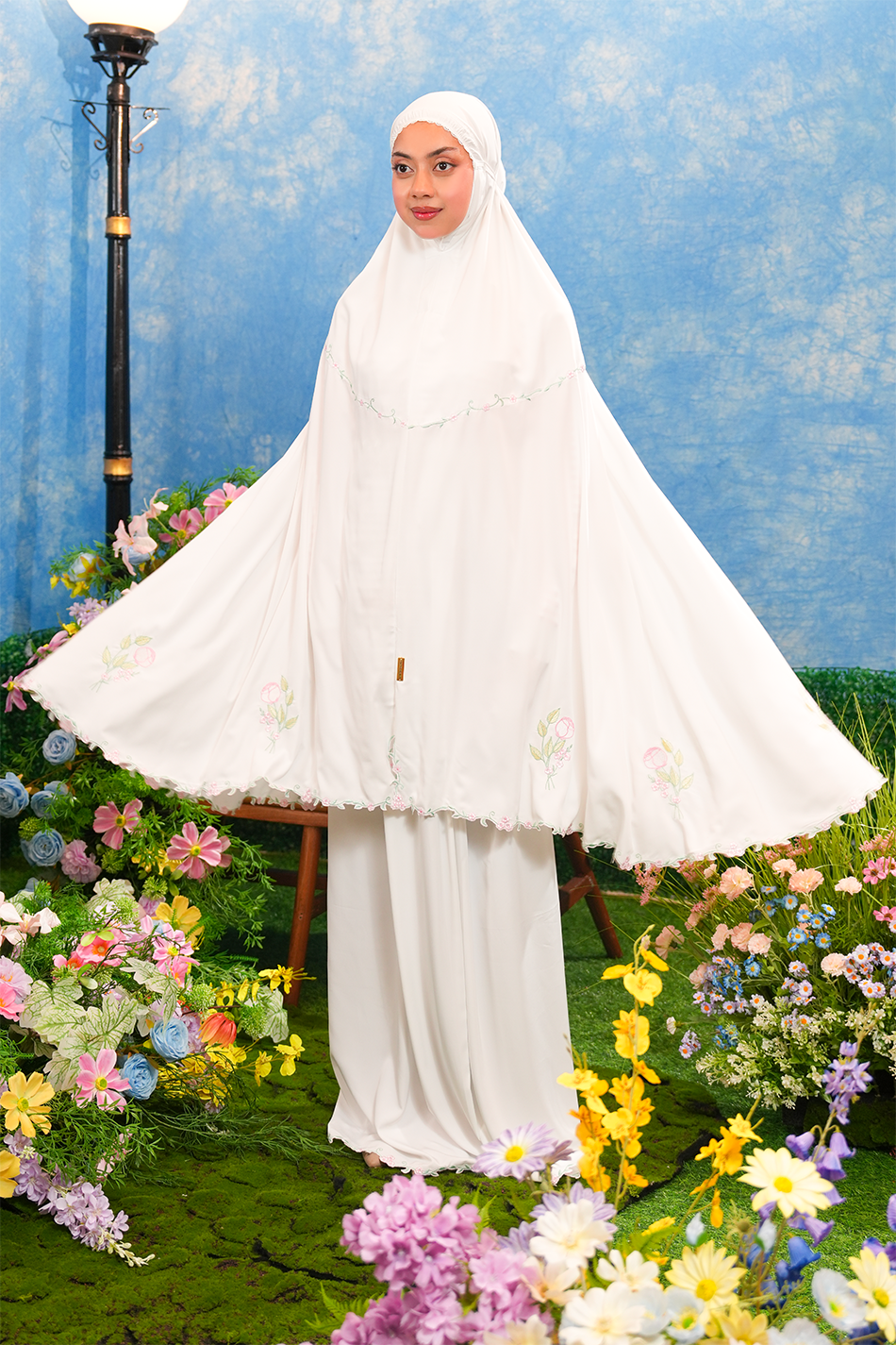 Aurora in Vanilla Prayer Wear