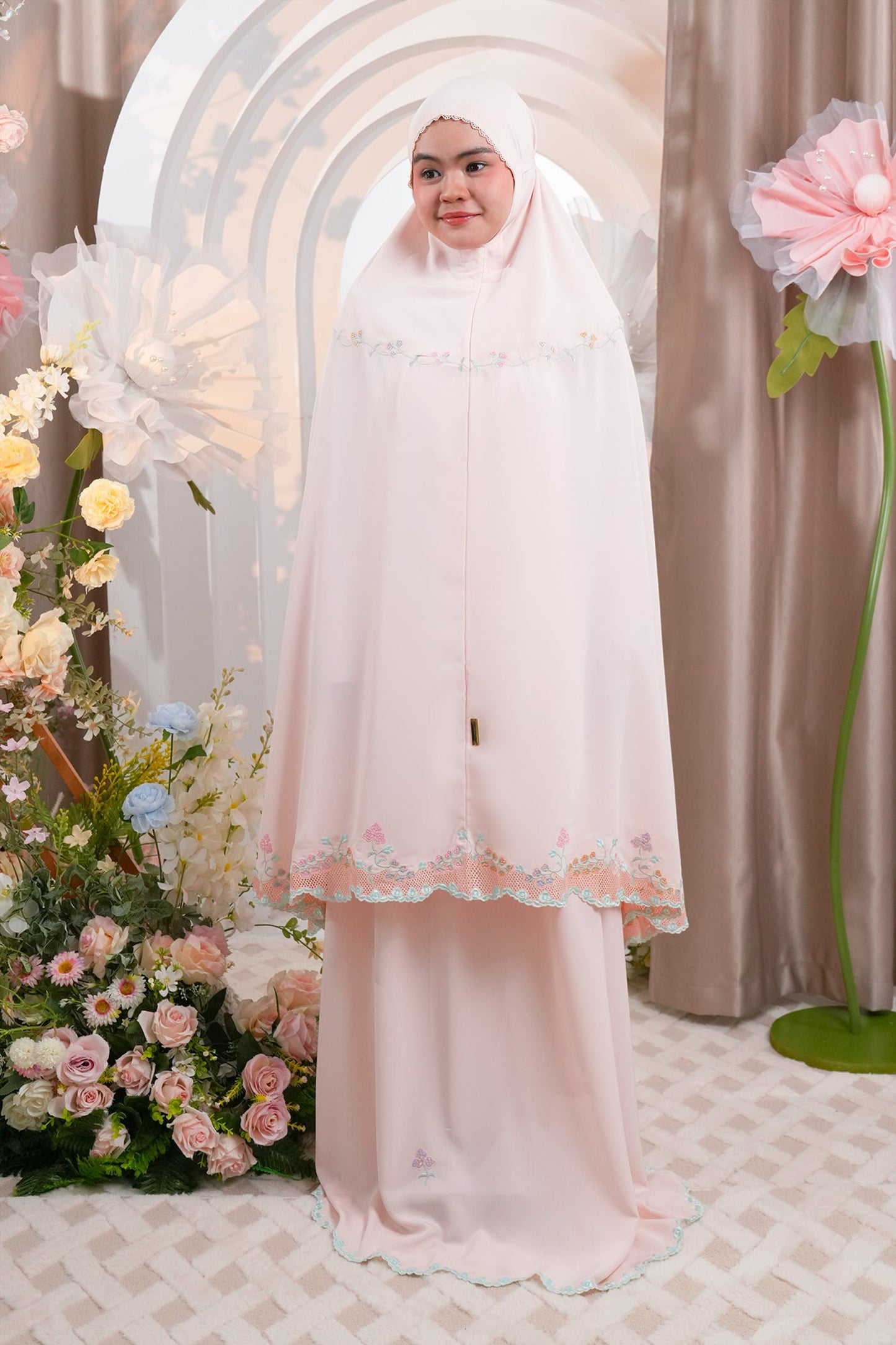 Aveline in Peach Prayer Wear