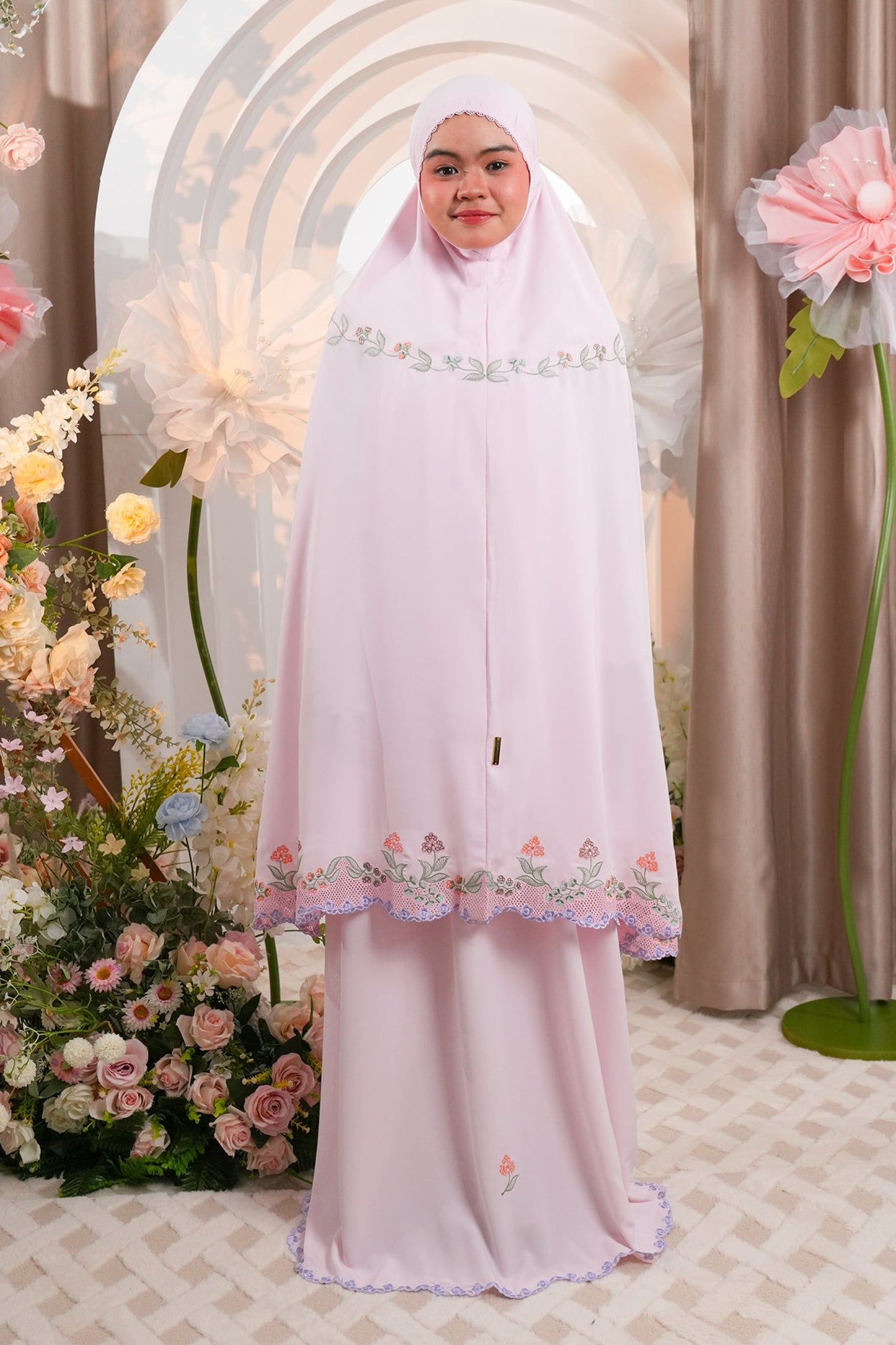 Aveline in Pink Prayer Wear