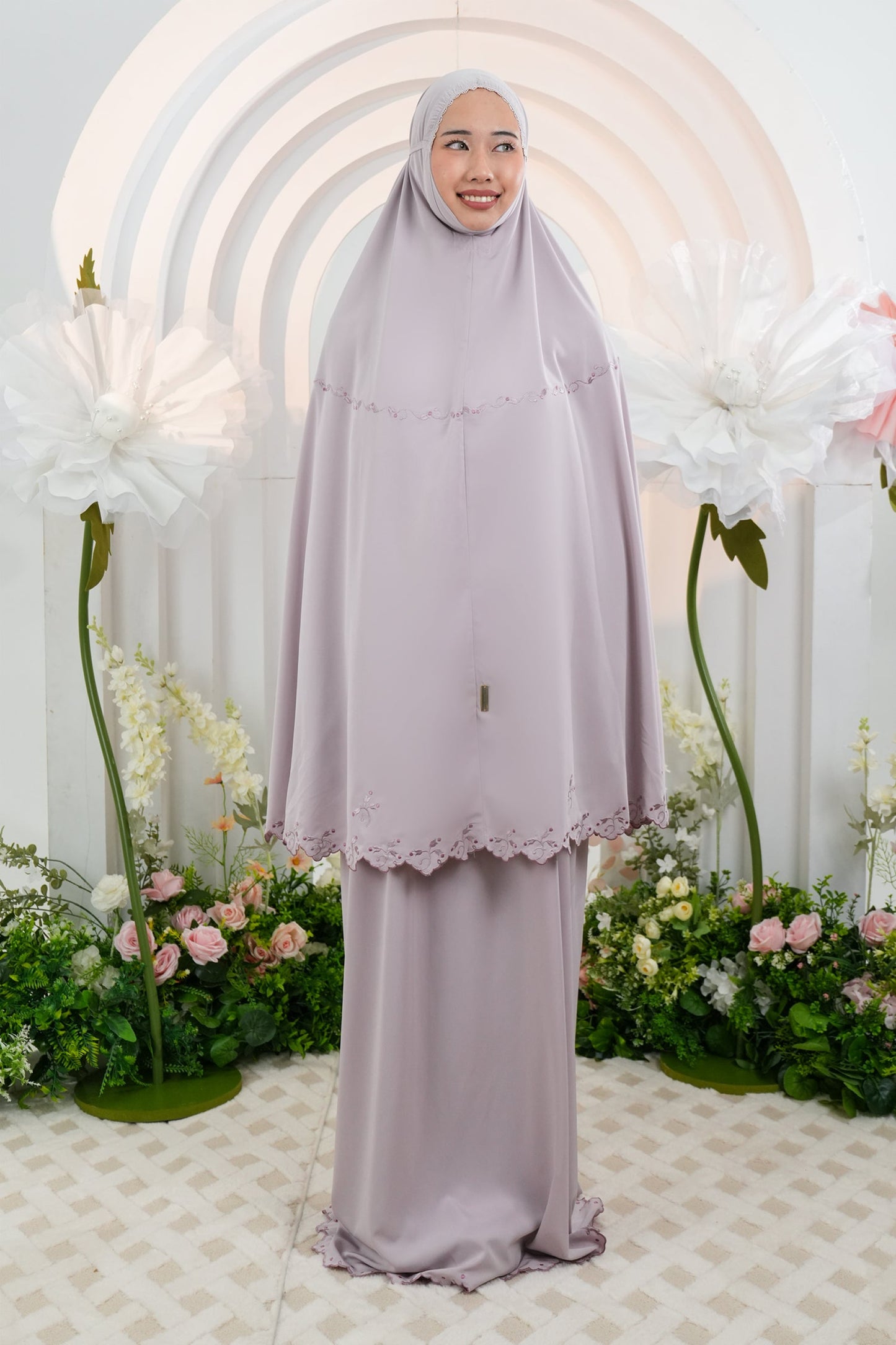 Dalia in Mulberry Prayer Wear