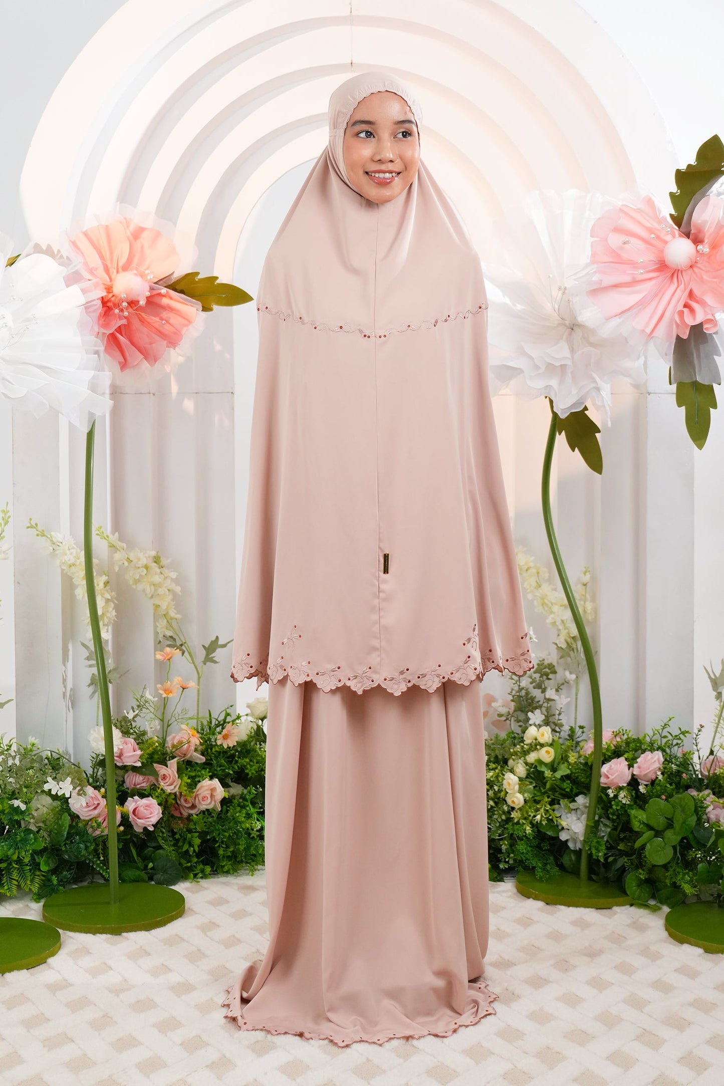 Dalia in Milk Tea Prayer Wear