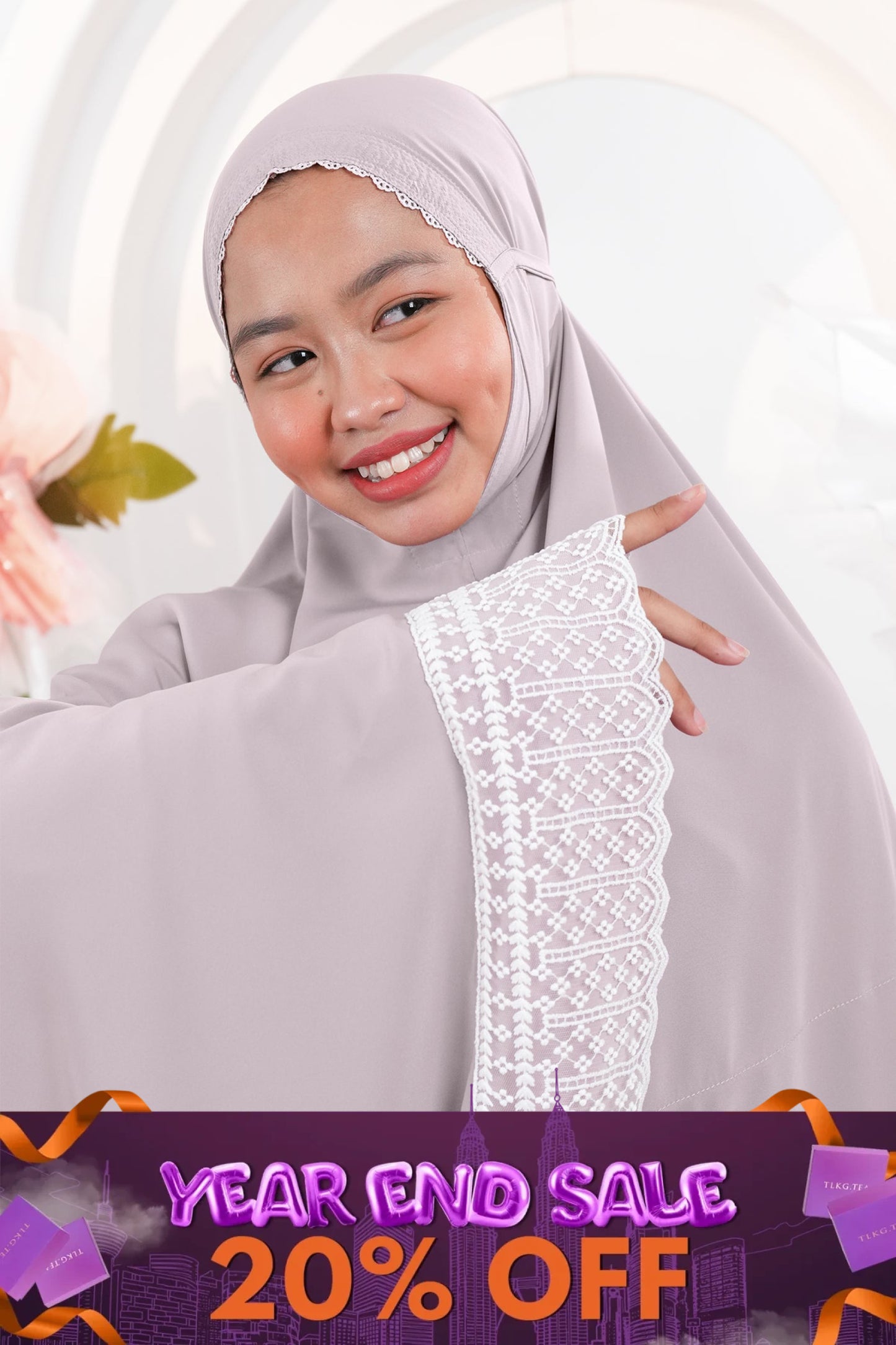 Dewdrops (Tweens) in Mulberry Prayer Wear