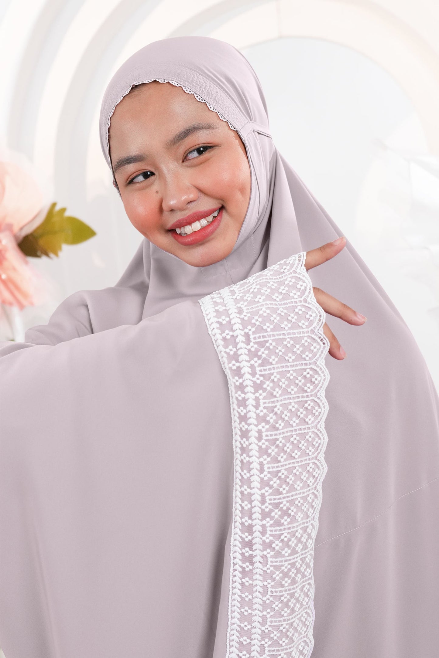 Dewdrops (Tweens) in Mulberry Prayer Wear