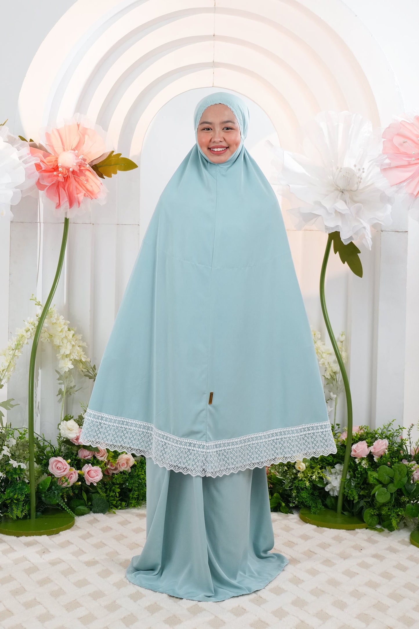 Dewdrops (Tweens) in Mint Prayer Wear
