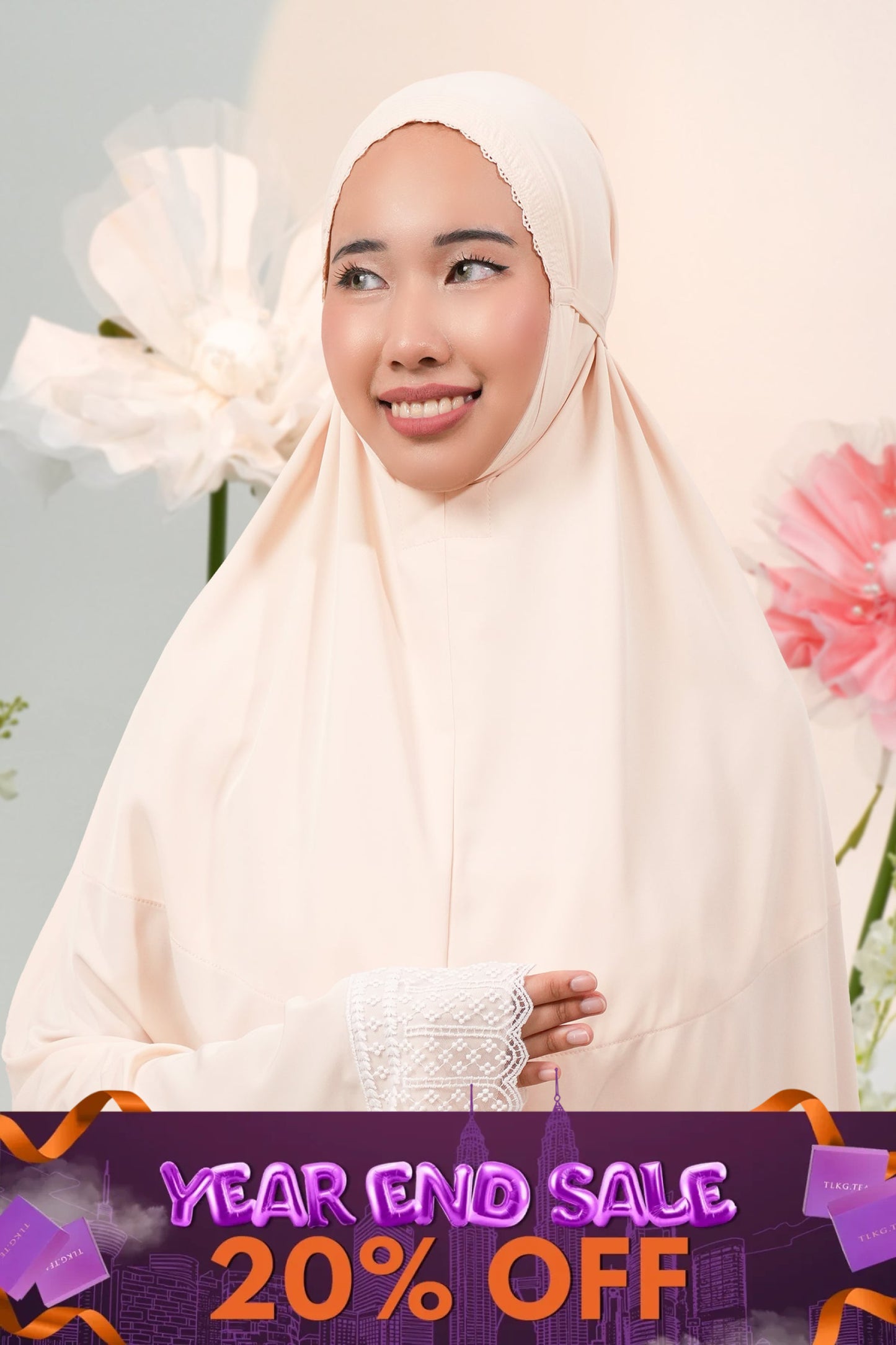 Dewdrops in Creme Brulee Prayer Wear