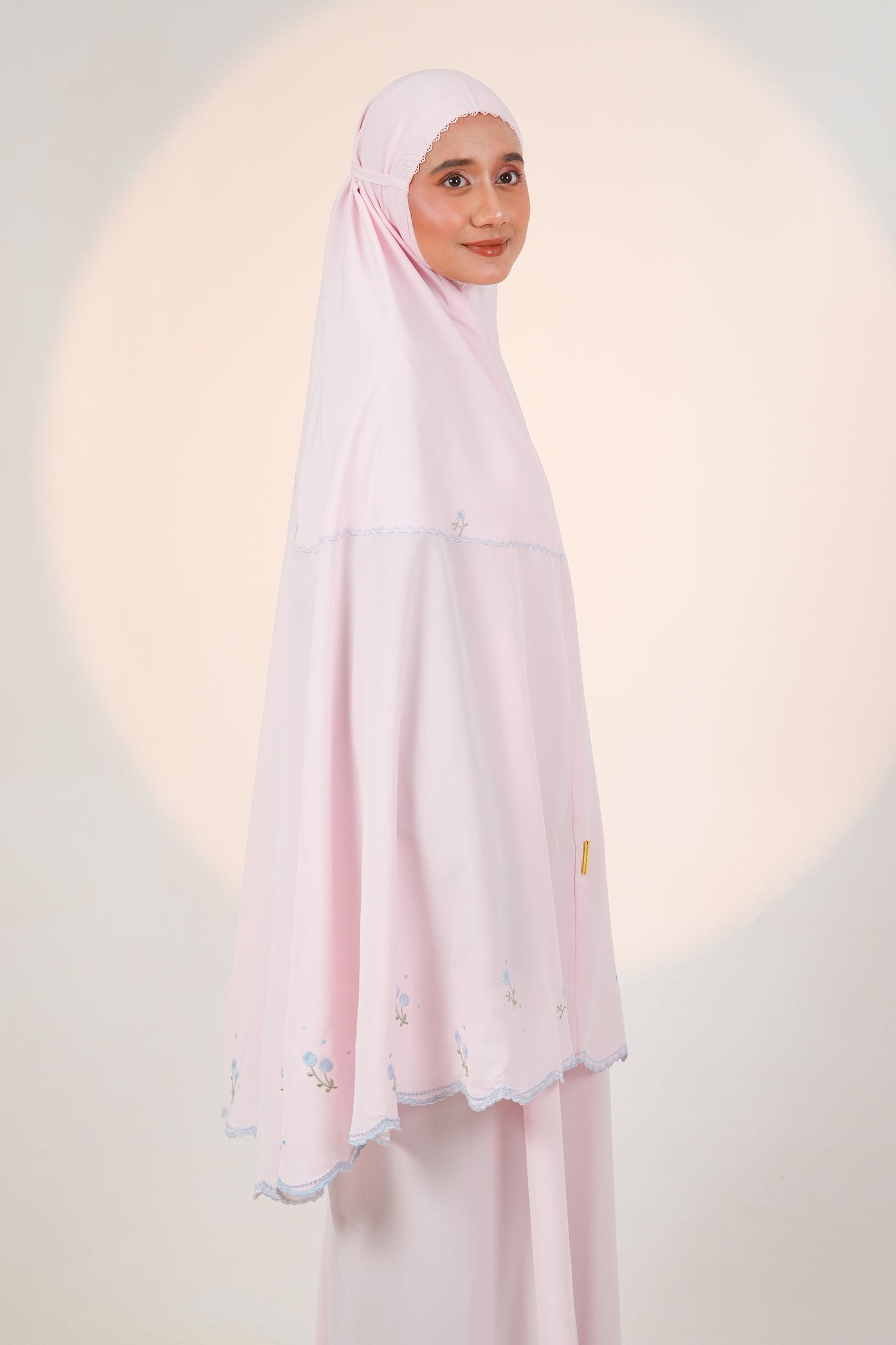 Elyse in Pink Prayer Wear