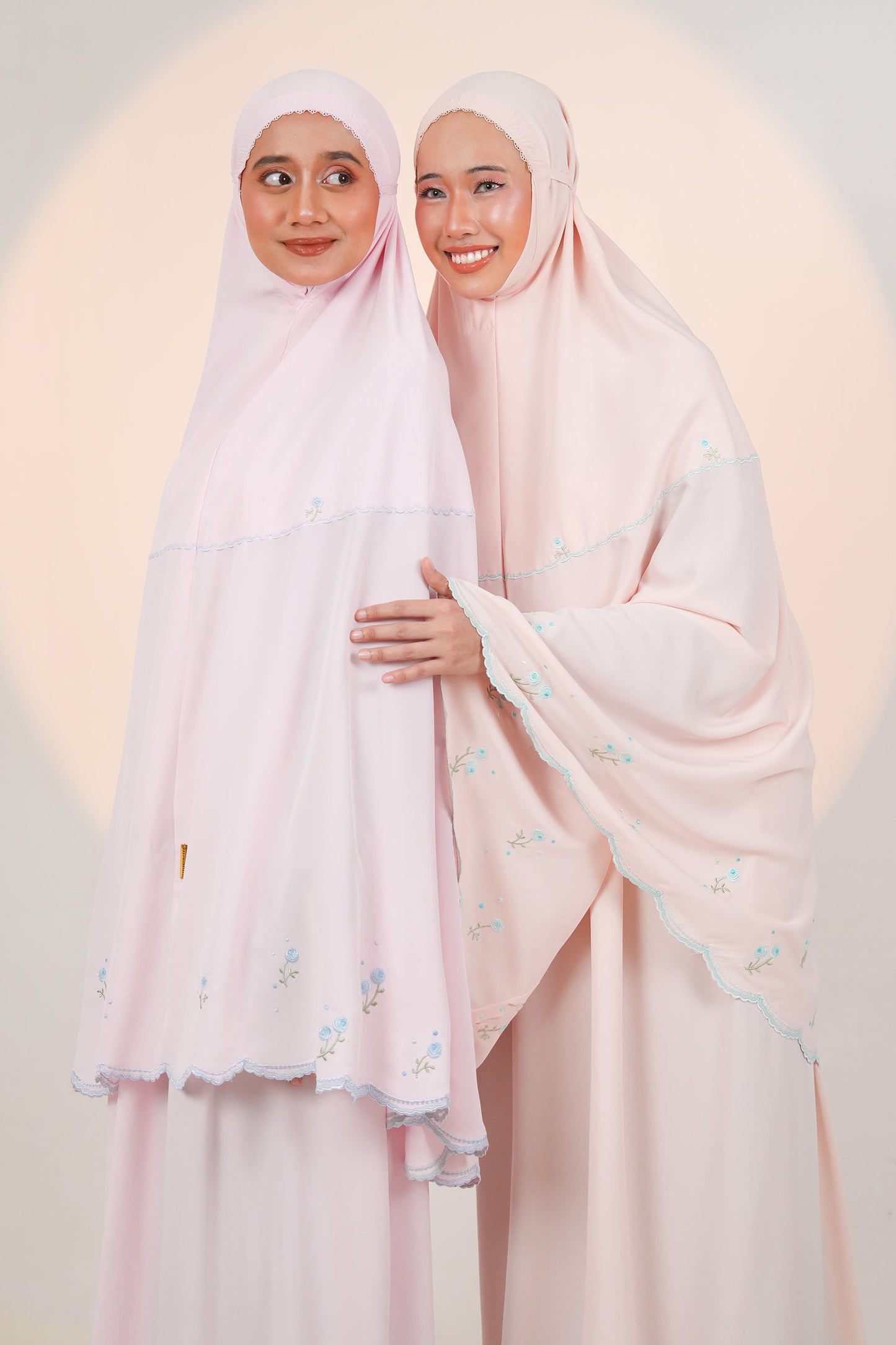 Elyse in Peach Prayer Wear