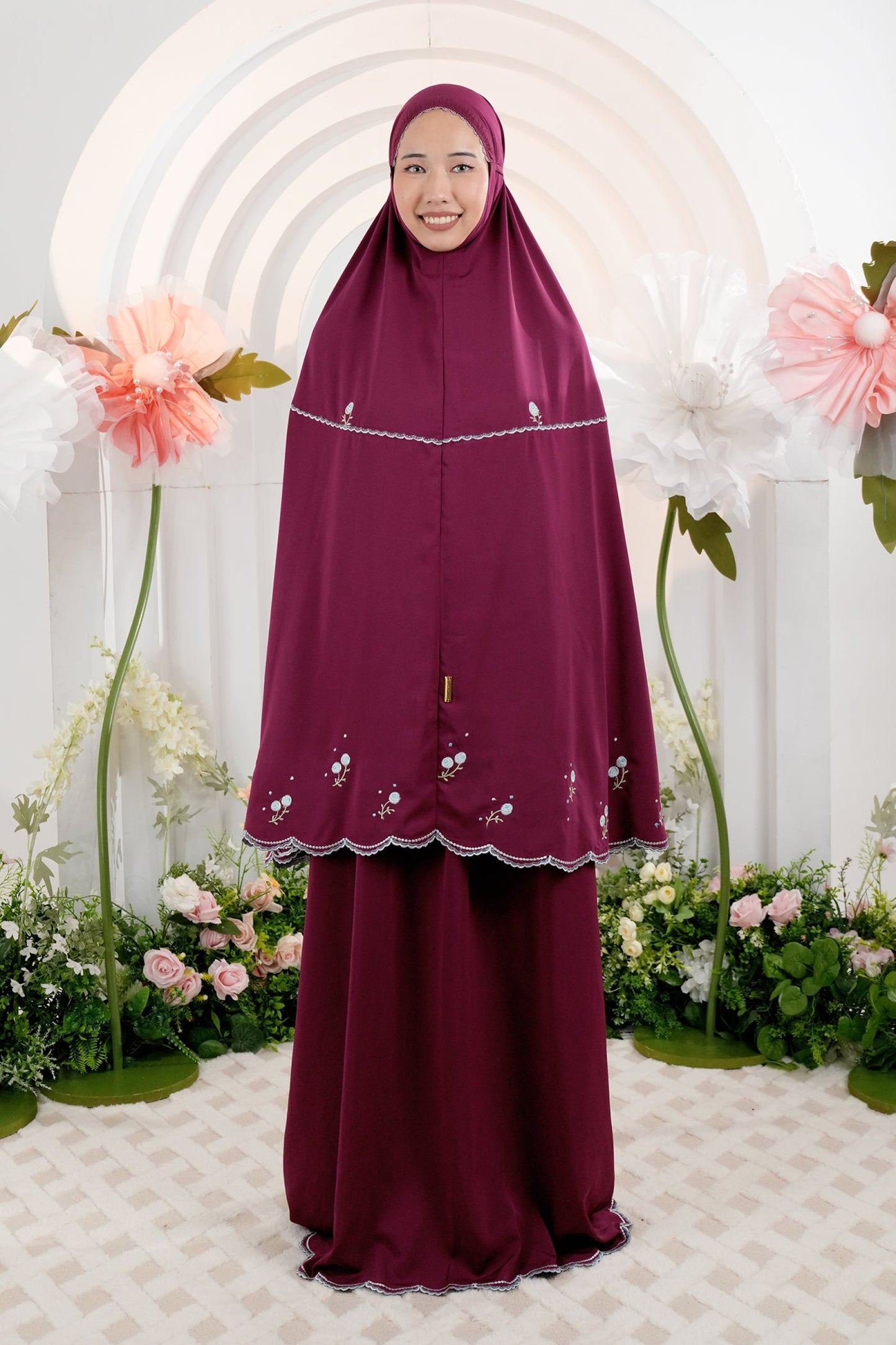 Elyse in Burgundy Prayer Wear
