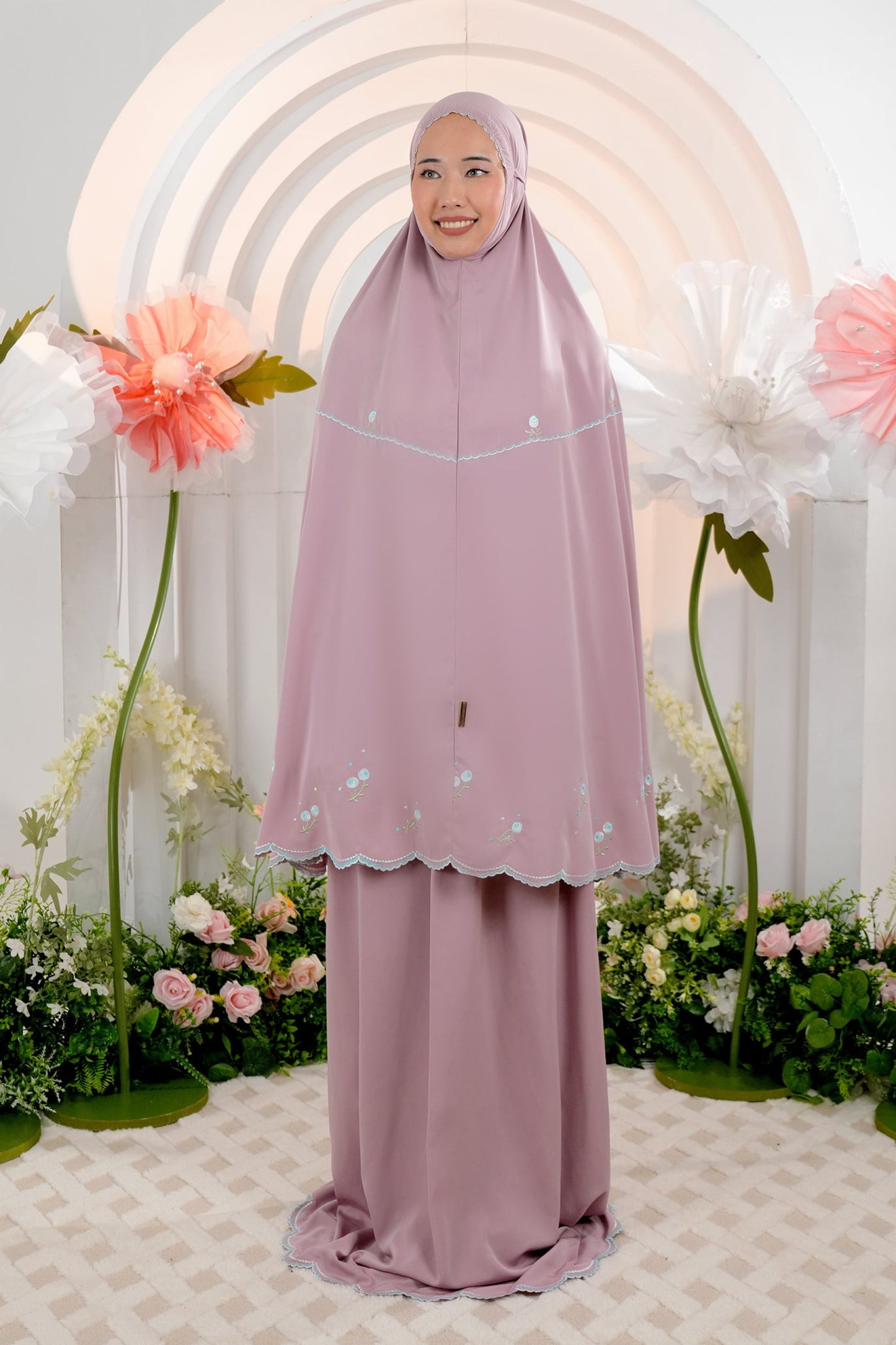 Elyse in Rose Prayer Wear