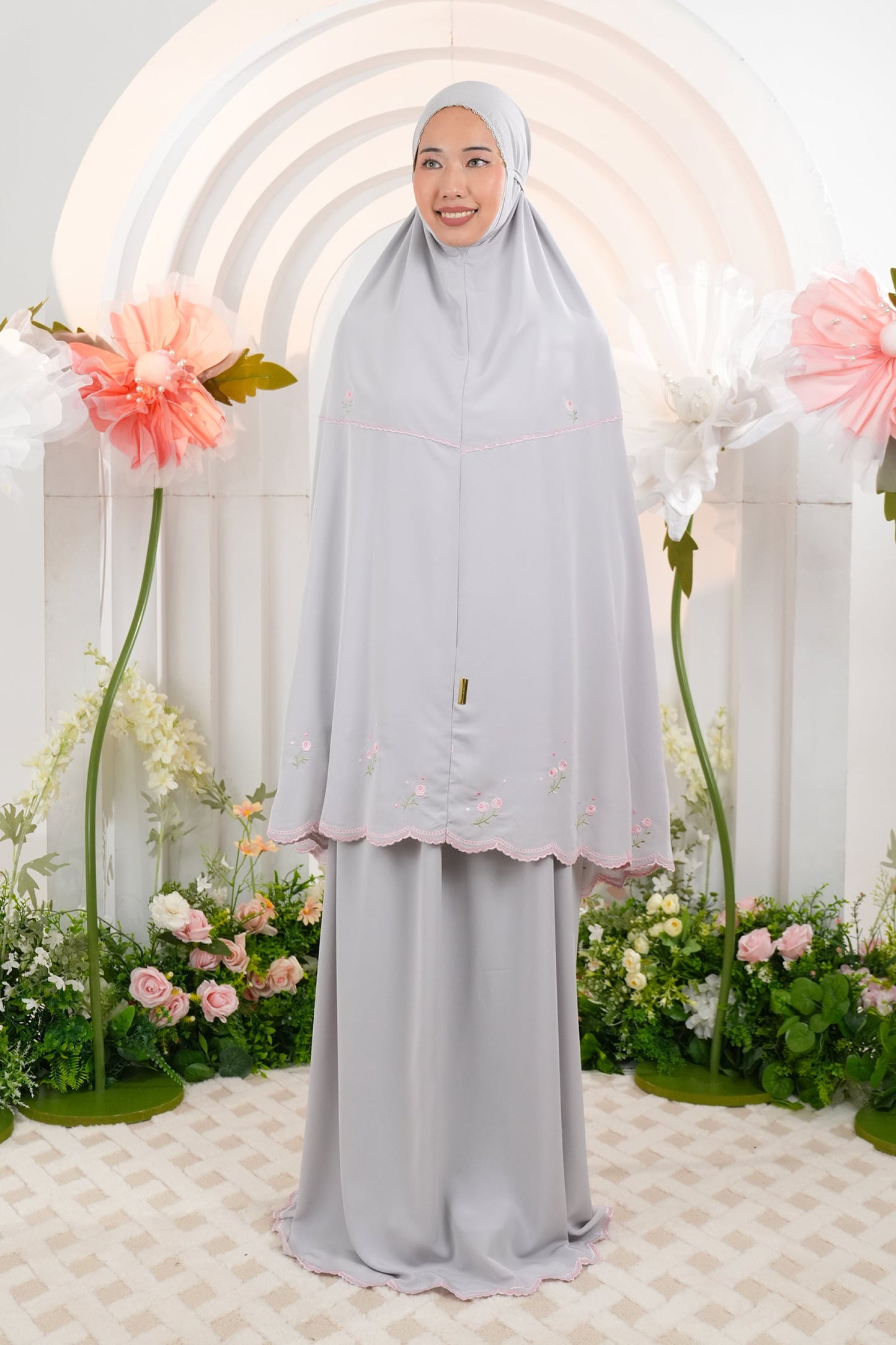 Elyse in Grey Prayer Wear