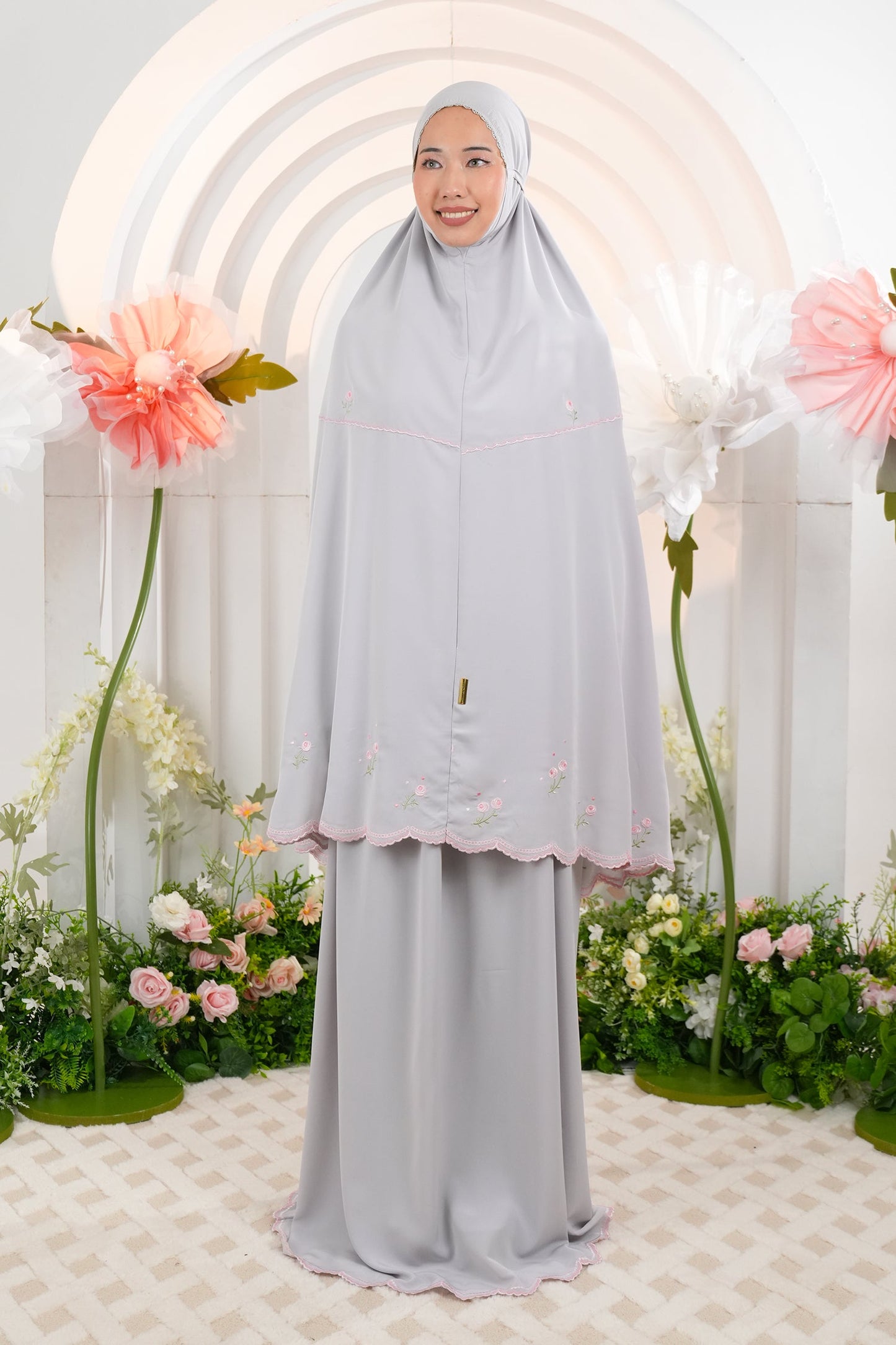 Elyse in Grey Prayer Wear