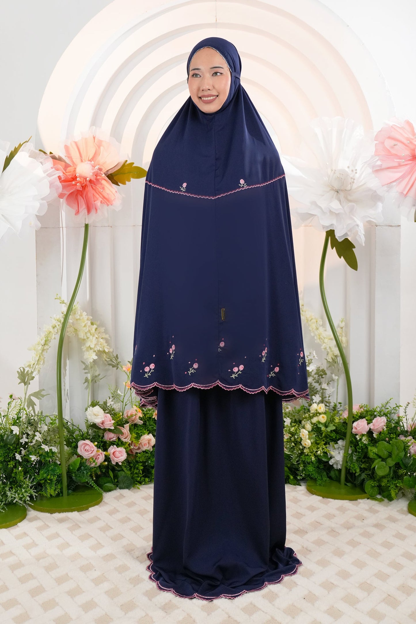 Elyse in Navy Prayer Wear