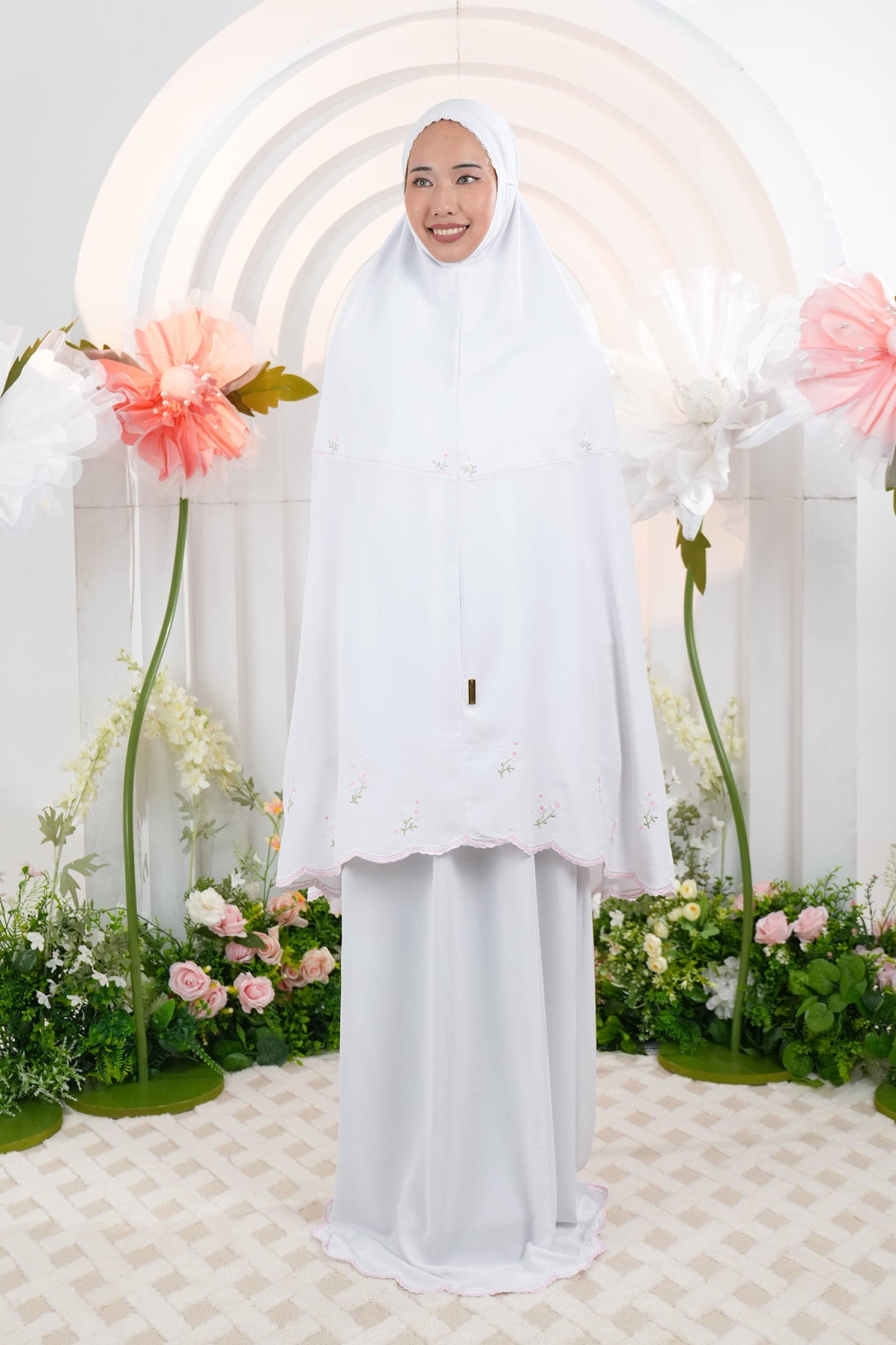 Elyse in White Prayer Wear