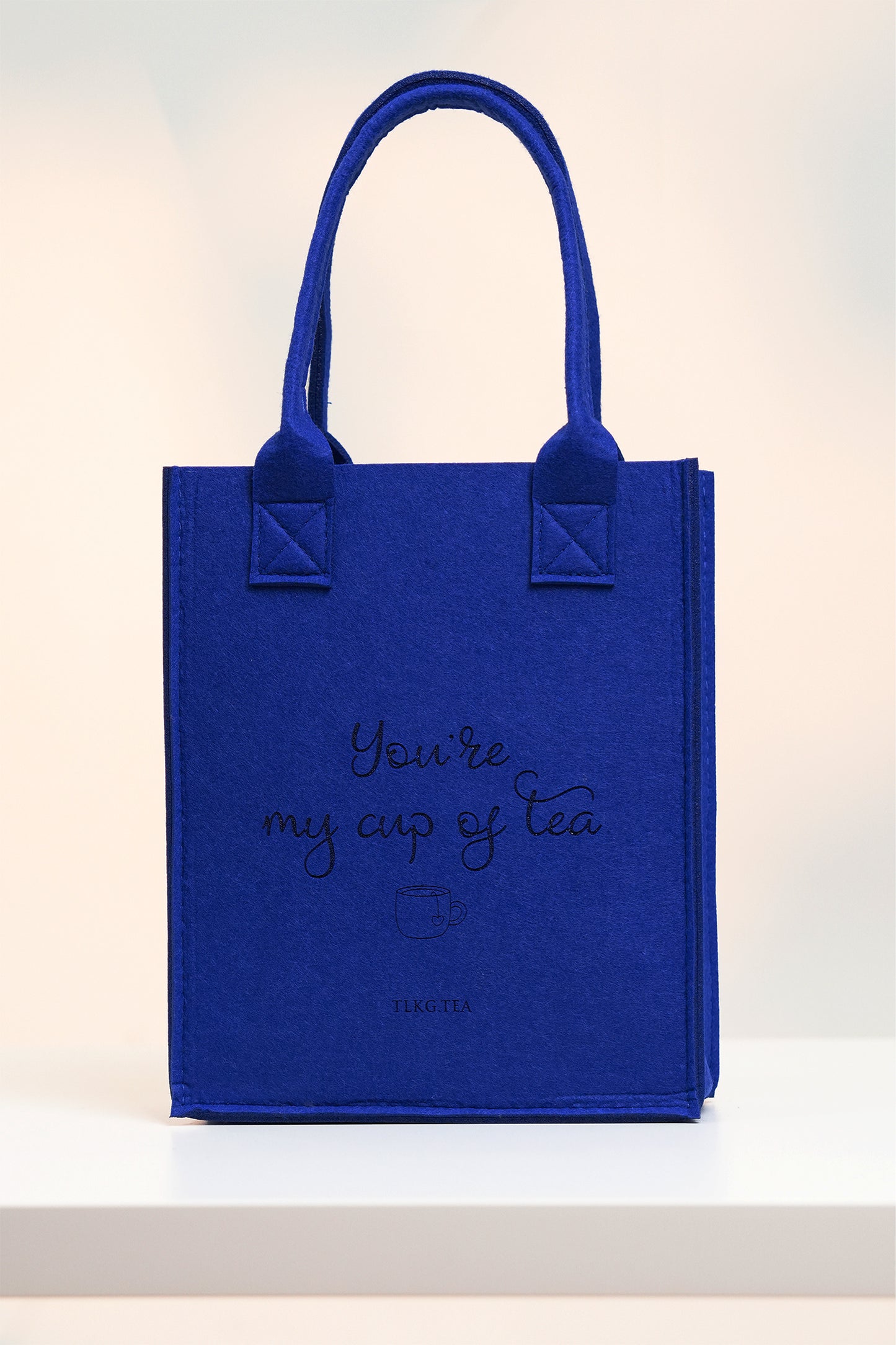 The Felt Gift Bag in Navy