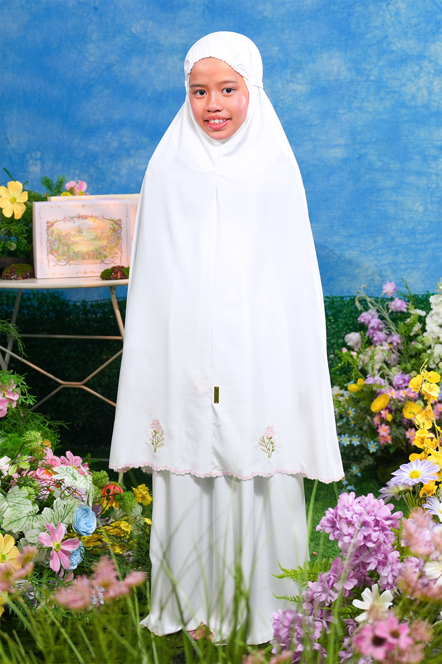 Little Eleanor in Vanilla Prayer Wear