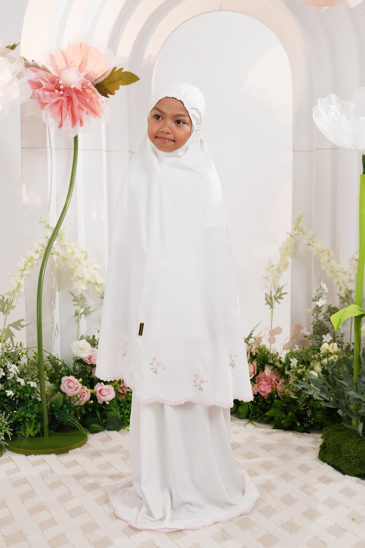 Little Elyse in Vanilla Prayer Wear