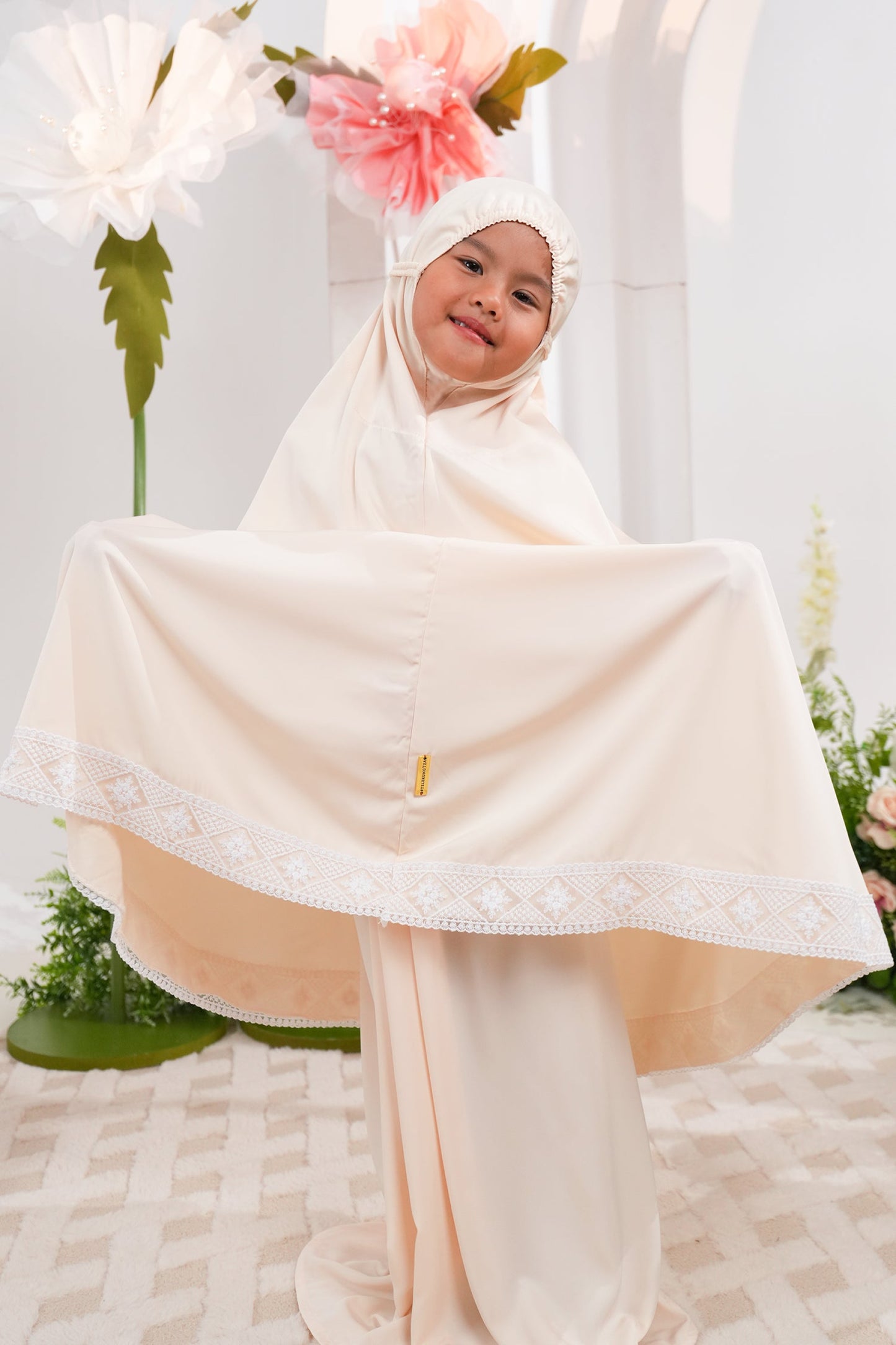 Little Primrose in Creme Brulee Prayer Wear