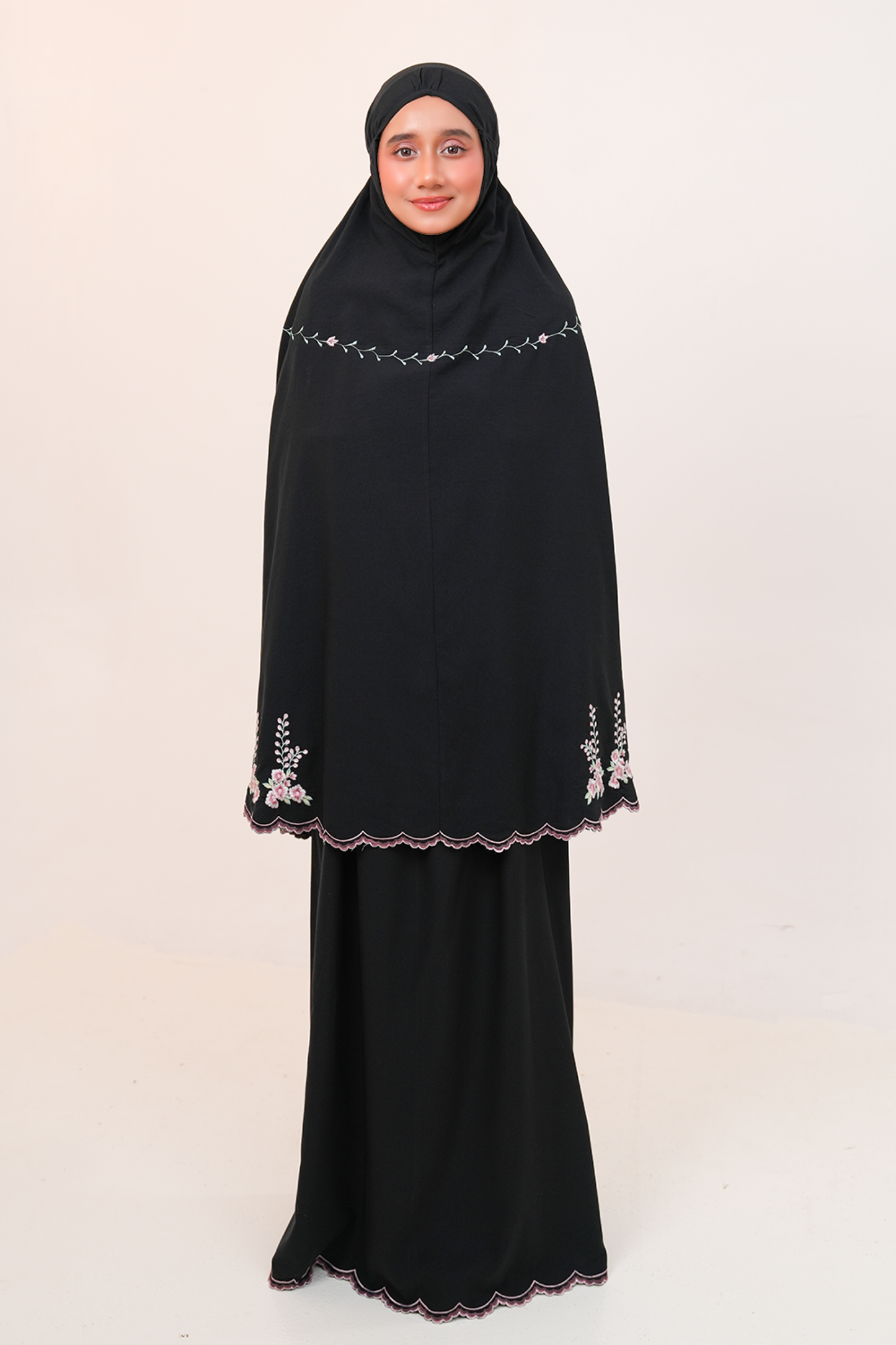 Maely in Black Prayer Wear