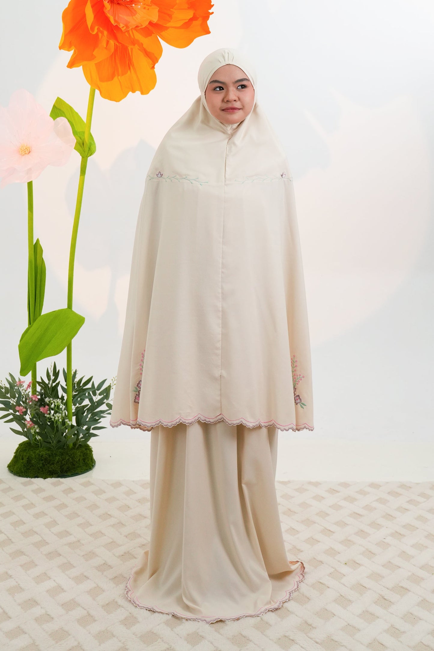 Maely in Natural Prayer Wear