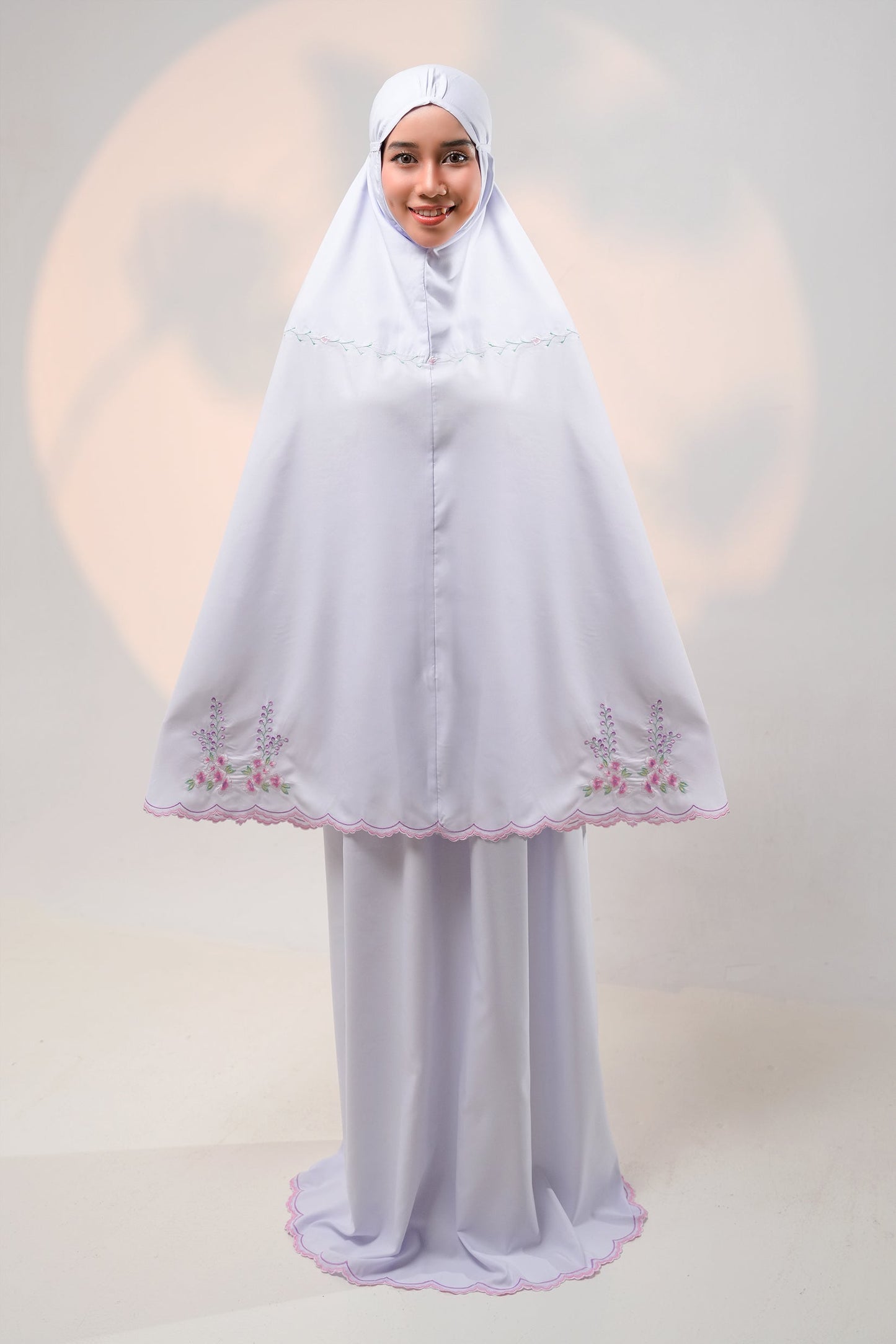 Maely in Nila White Prayer Wear