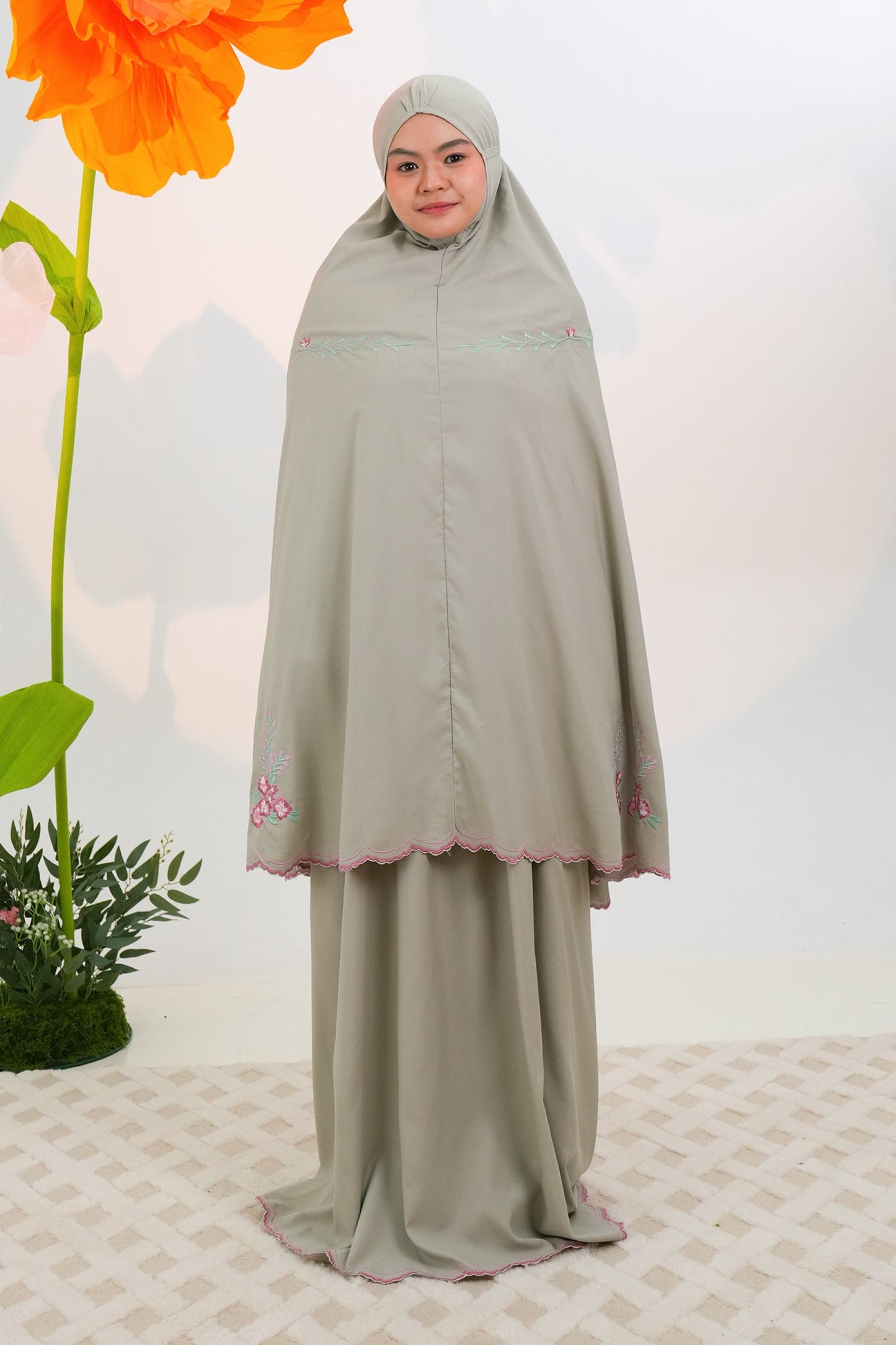 Maely in Sage Prayer Wear