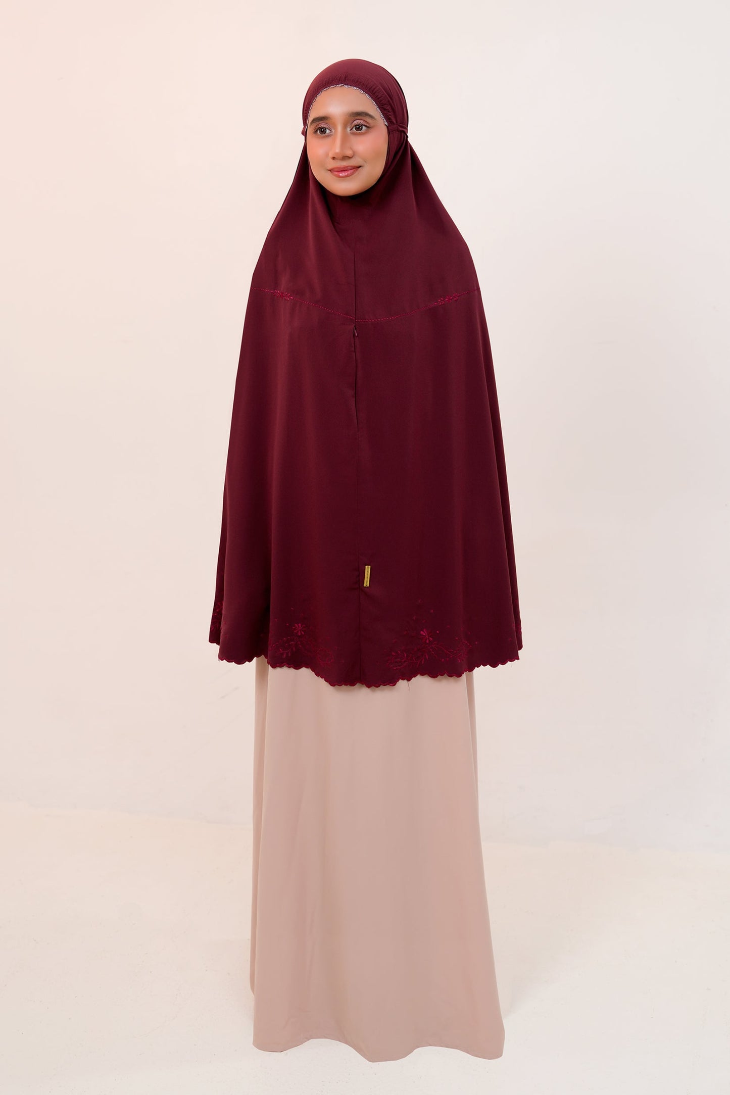Medina Omra in Dark Cherry Prayer Wear