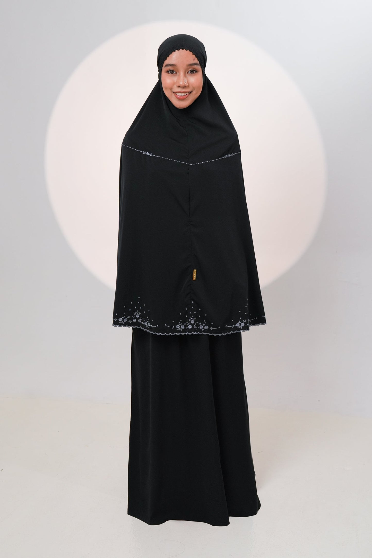 Harmony Omra Maxi in Black Tea Prayer Wear