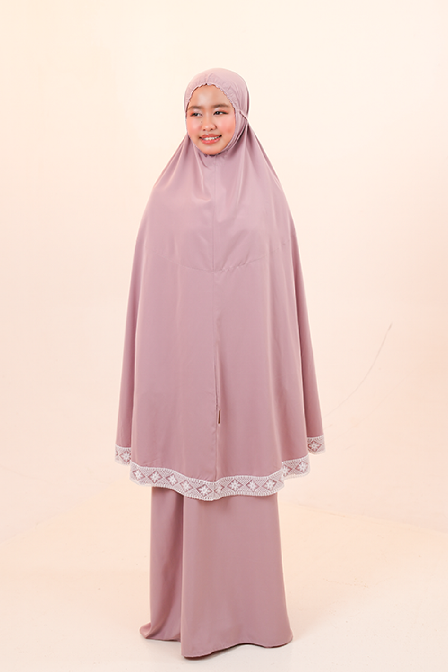 Primrose (Tweens) in Rose Prayer Wear