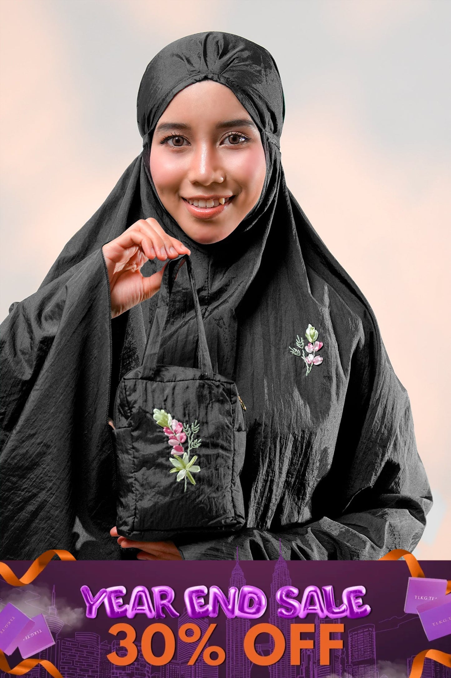 Rosebuds Travel in Black Prayer Wear