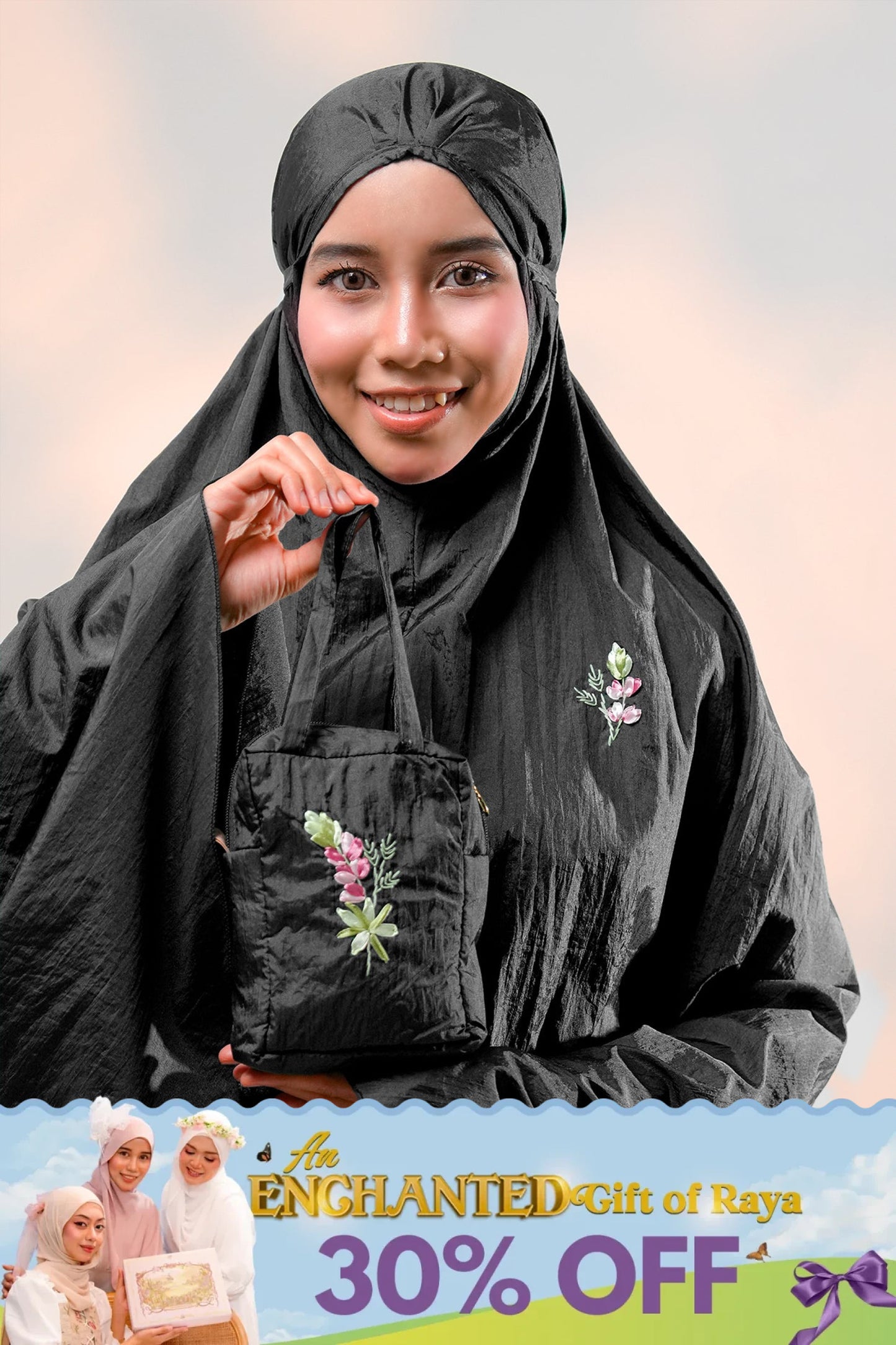 Rosebuds Travel in Black Prayer Wear