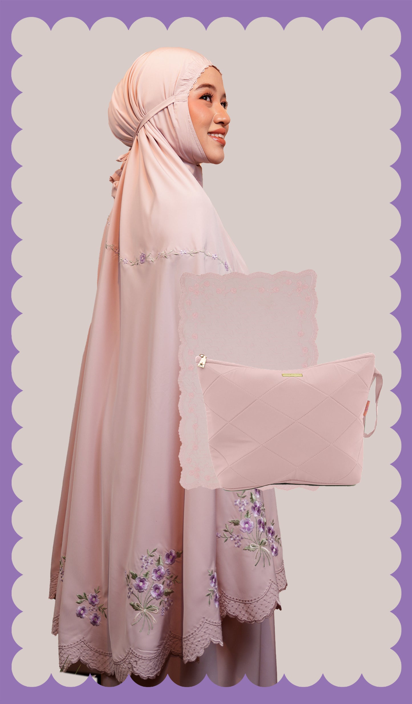 Evalora Raya Collection Set in Pink Lemonade