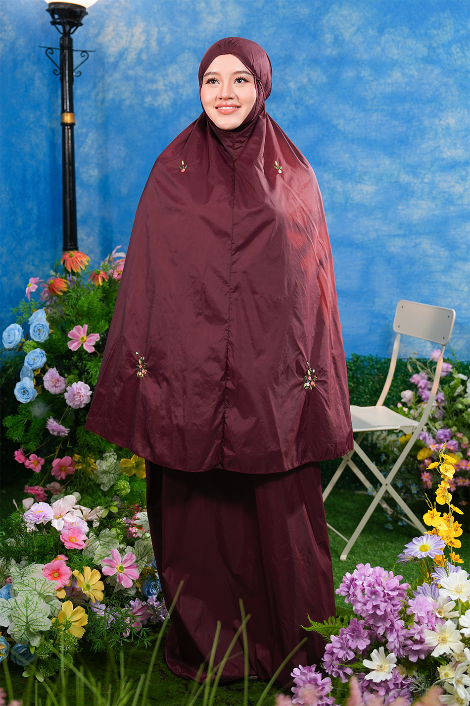 The Pocket Tea in Garnet Prayer Wear