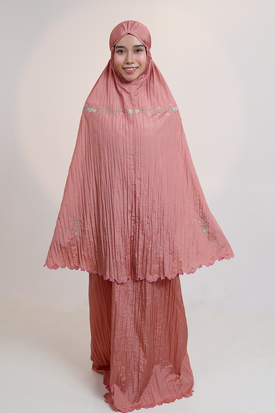 Peony Travel Telekung in Copper Prayer Wear