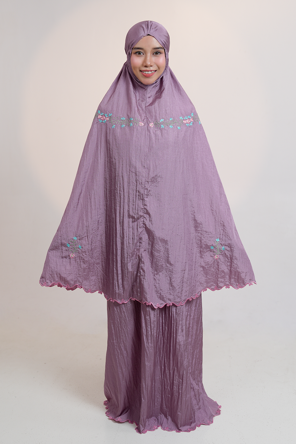 Peony Travel Telekung in Mauve Prayer Wear