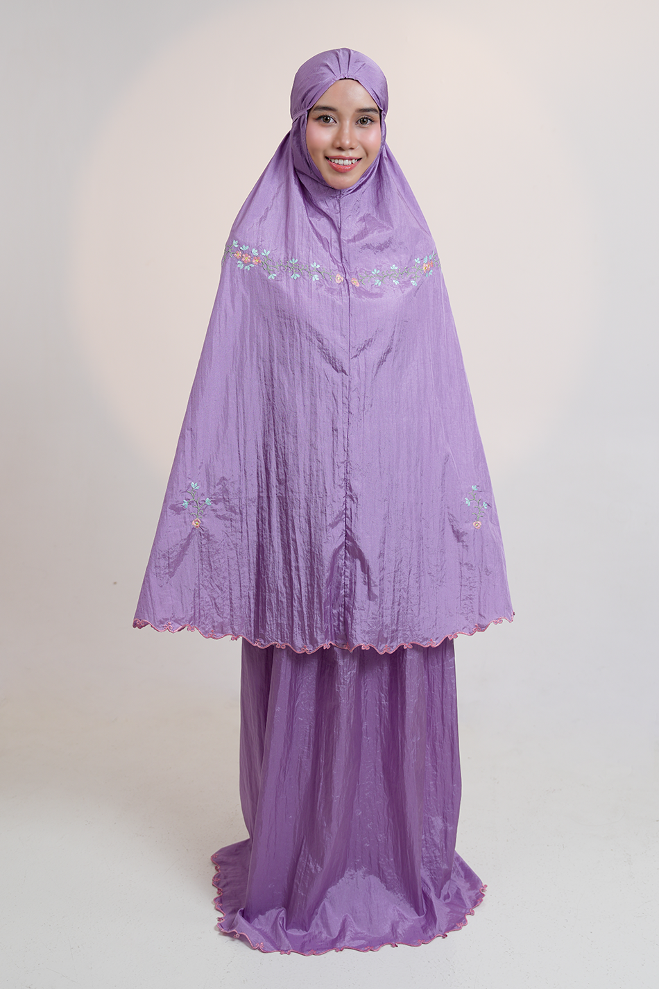 Peony Travel Telekung in Purple Prayer Wear