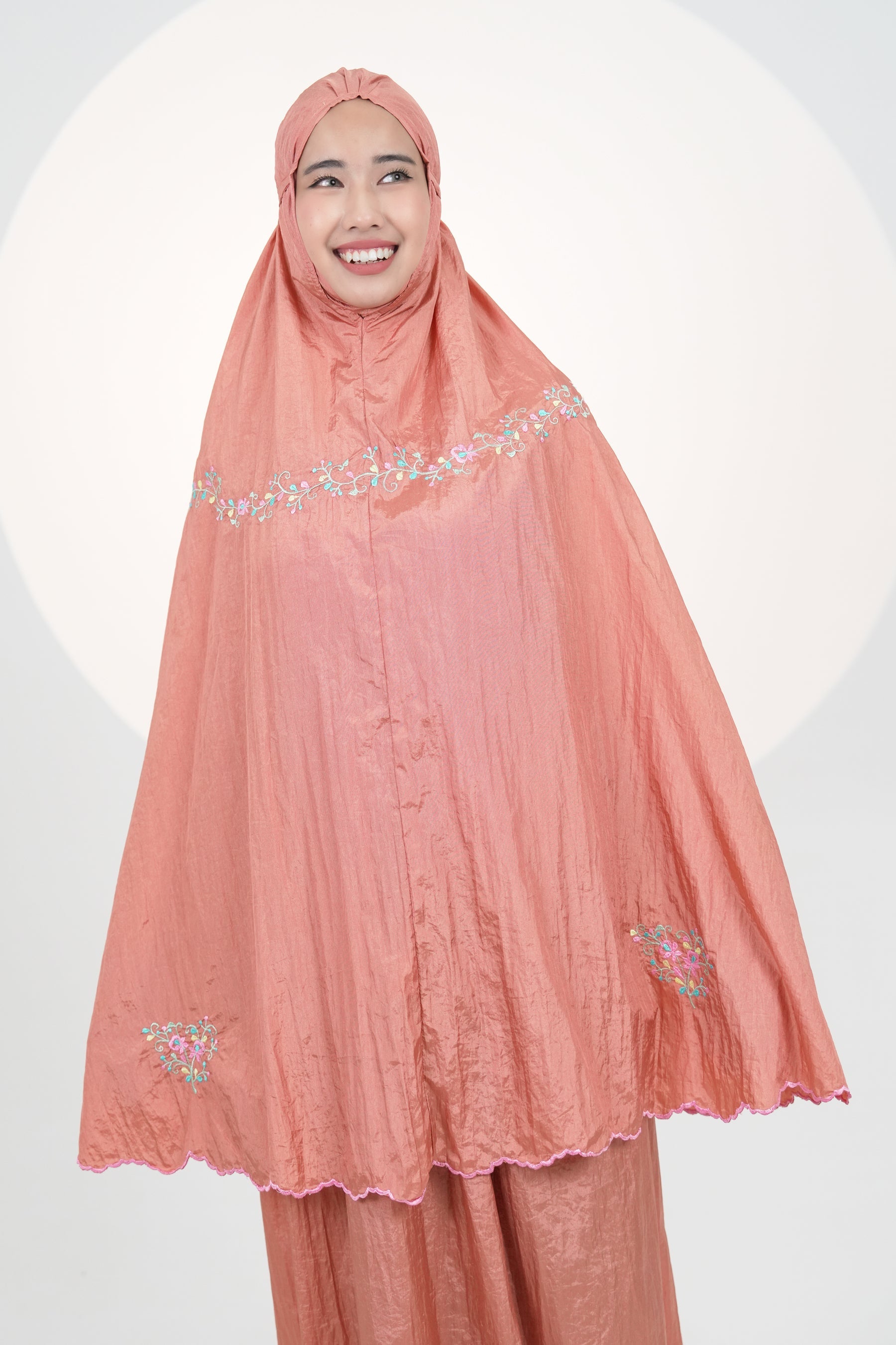 Premium Travel Telekung In Copper Prayer Wear