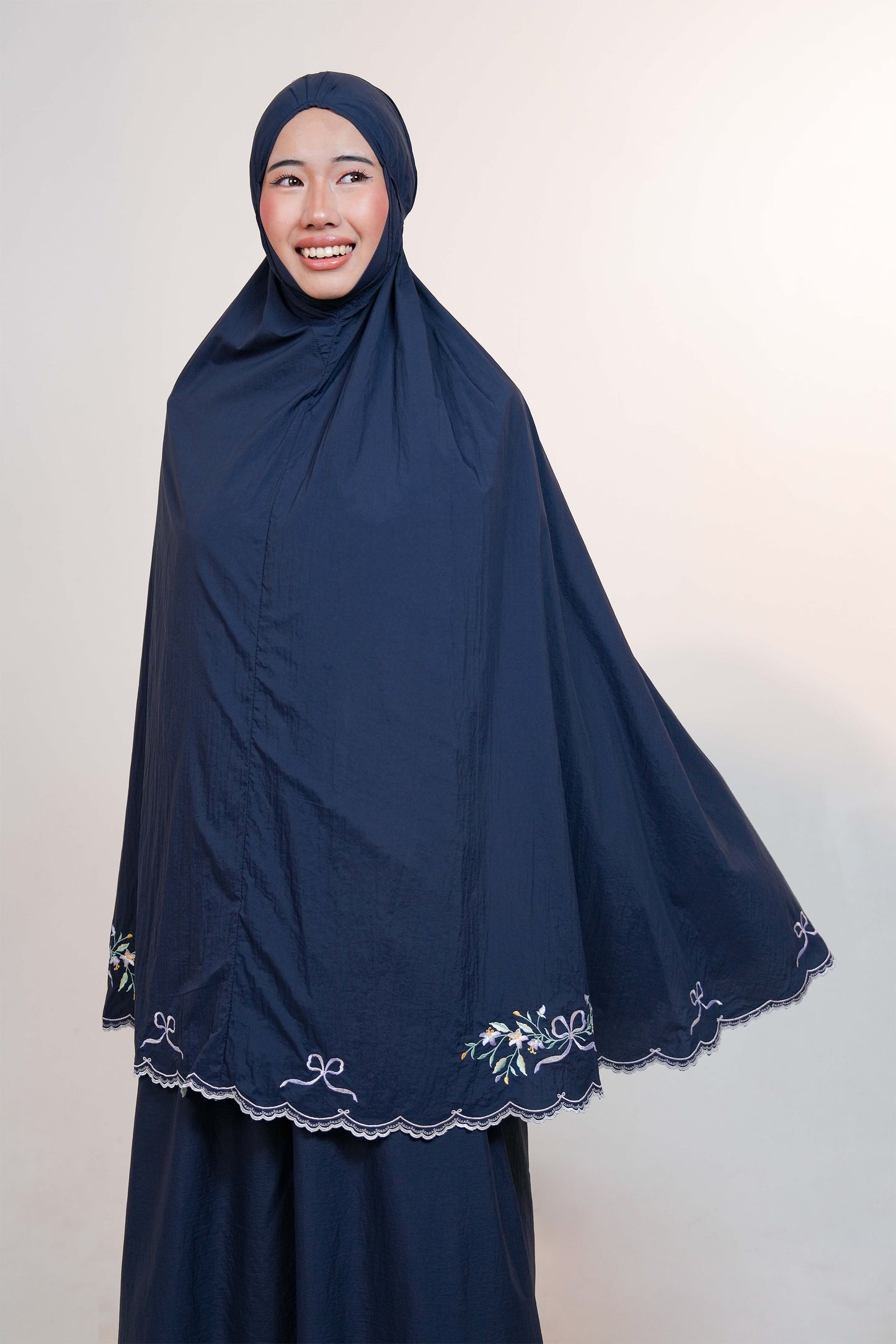 Whispered Grace in Midnight Blue