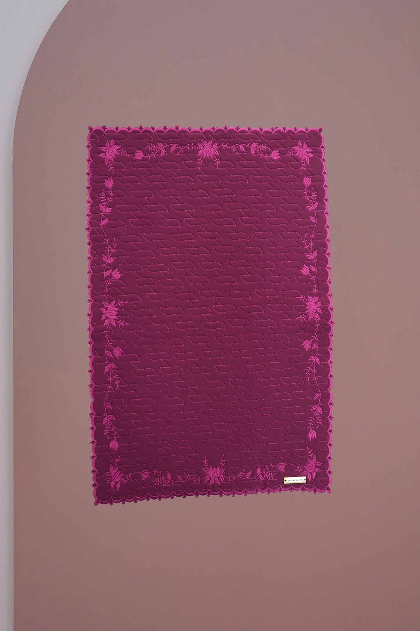 [As Is] Mini Sejadah 3.0 Burgundy Prayer Mat