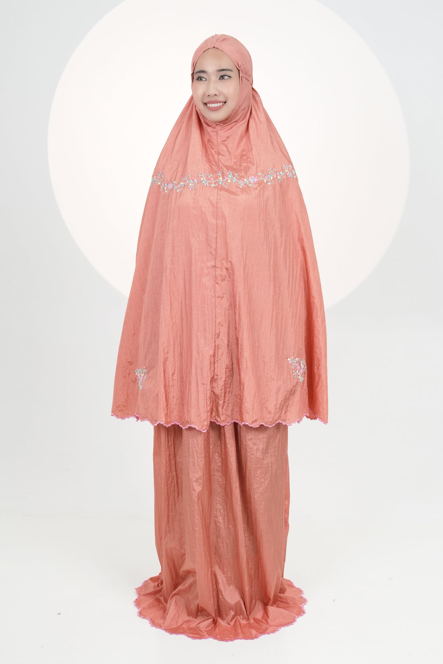 Premium Travel Telekung In Copper Prayer Wear