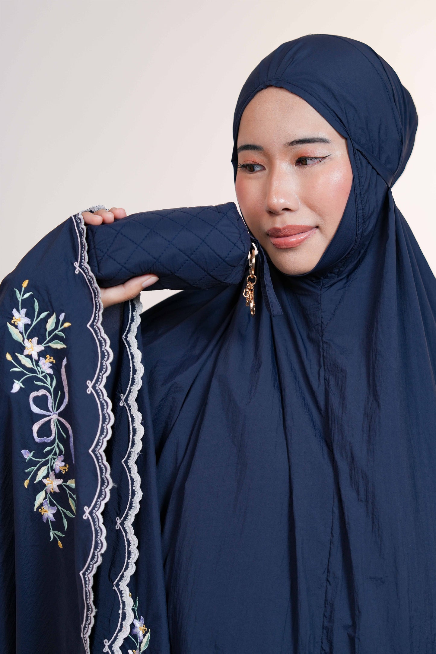 Whispered Grace in Midnight Blue